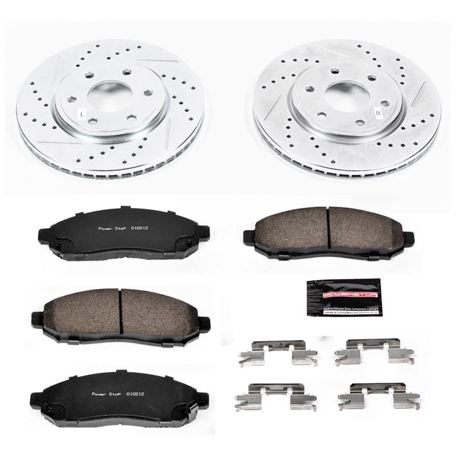 Power Stop 05-18 Nissan Frontier Front & Rear Z23 Evolution Sport Brake Kit (1x psbK4611, 1x psbK4621) thumbnail 3