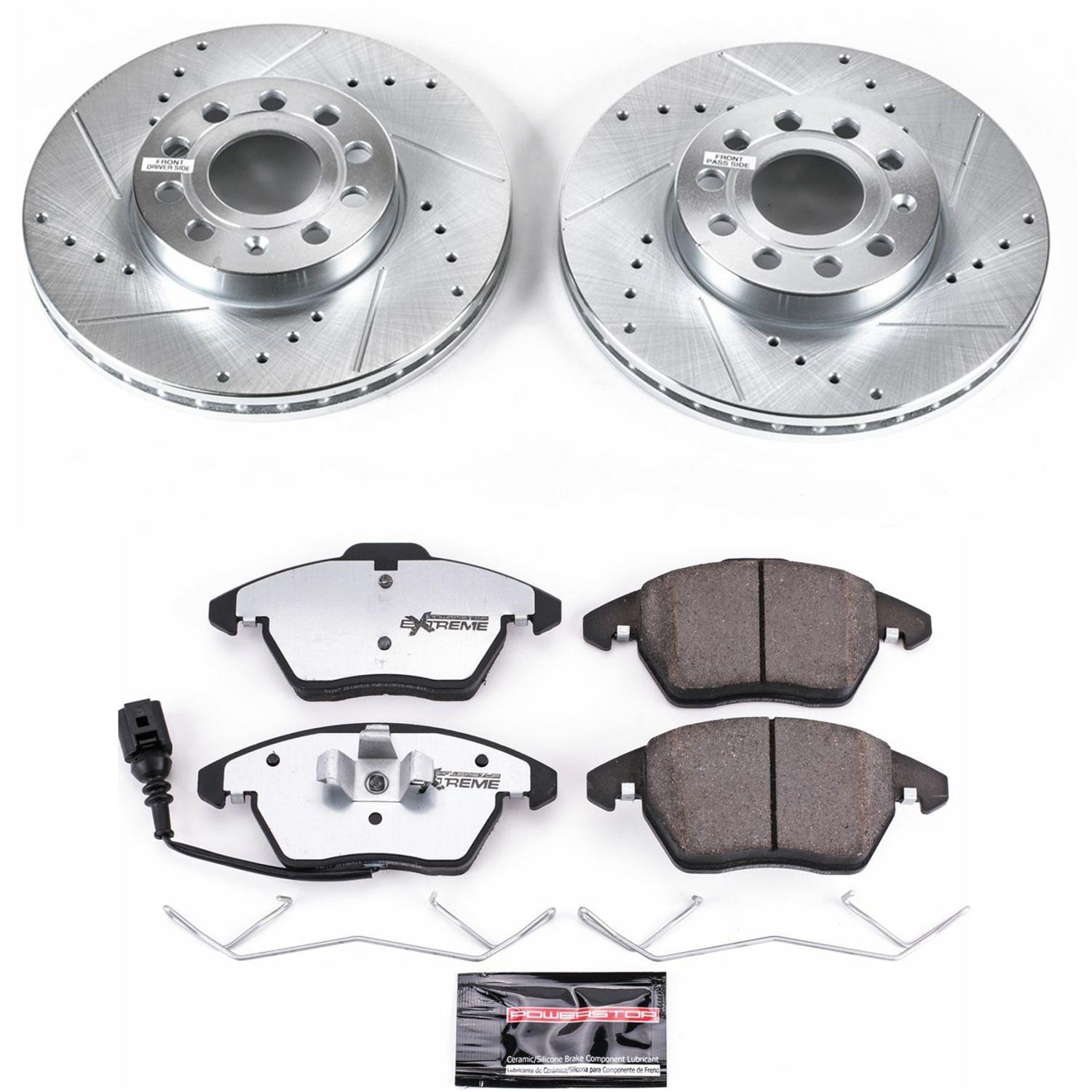 Power Stop 2012 Volkswagen Beetle Front & Rear Z26 Street Warrior Brake Kit (1x psbK4623-26, 1x psbK5667-26) thumbnail 4