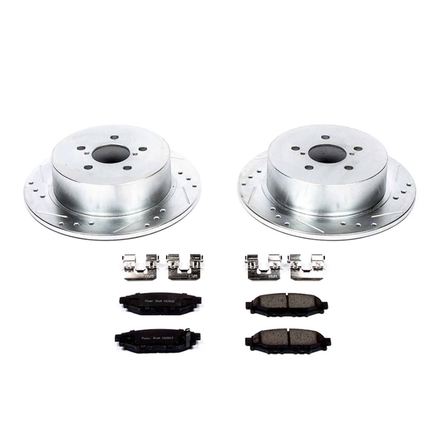 Power Stop 2005 Subaru Legacy Front & Rear Z23 Evolution Sport Brake Kit (1x psbK4632, 1x psbK2373) thumbnail 4