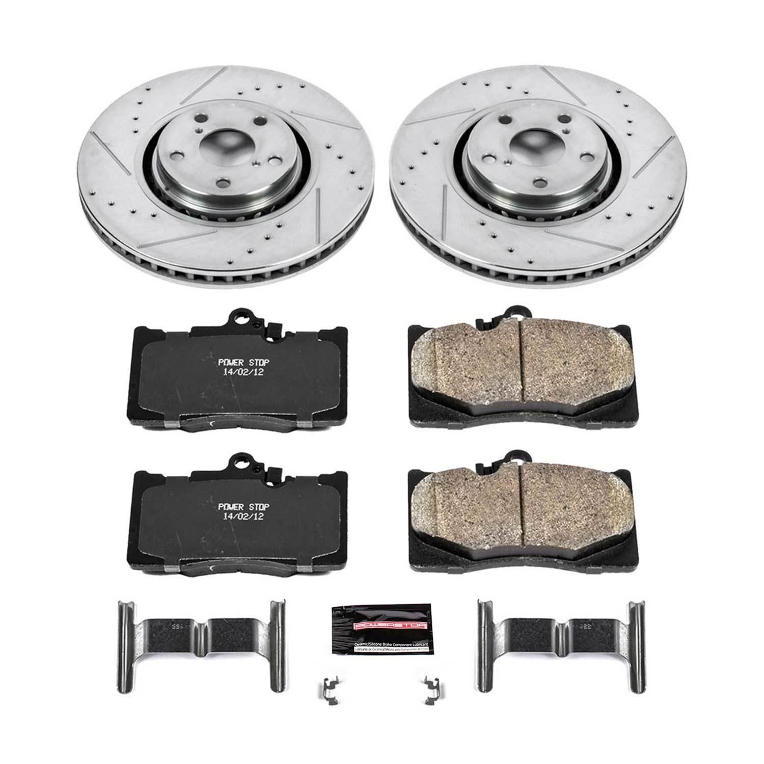 Power Stop 07-11 Lexus GS350 Front & Rear Z23 Evolution Sport Brake Kit (1x psbK4634, 1x psbK2977) thumbnail 3