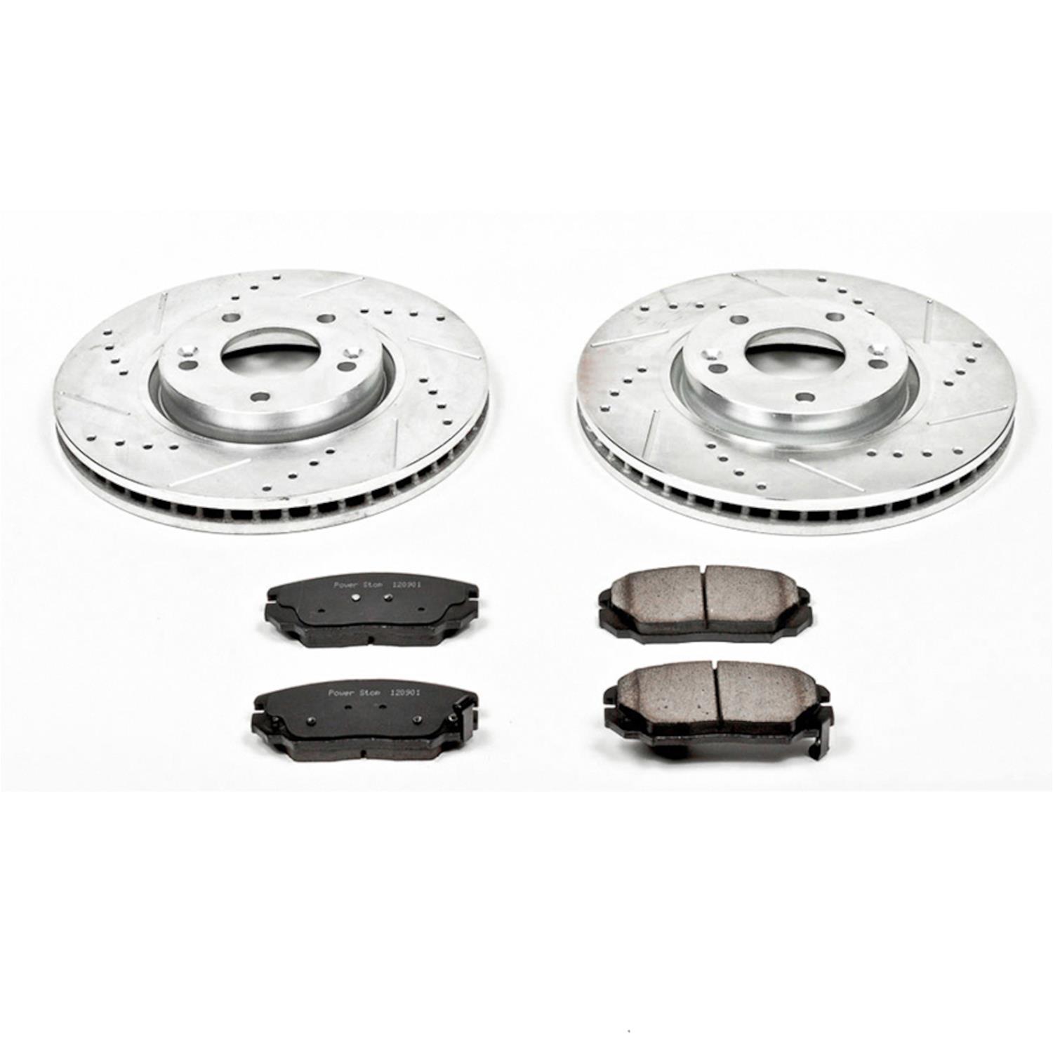 Power Stop 06-10 Hyundai Sonata Front Z23 Evolution Sport Brake Kit w/Calipers (1x psbS3096, 1x psbK4647) thumbnail 5