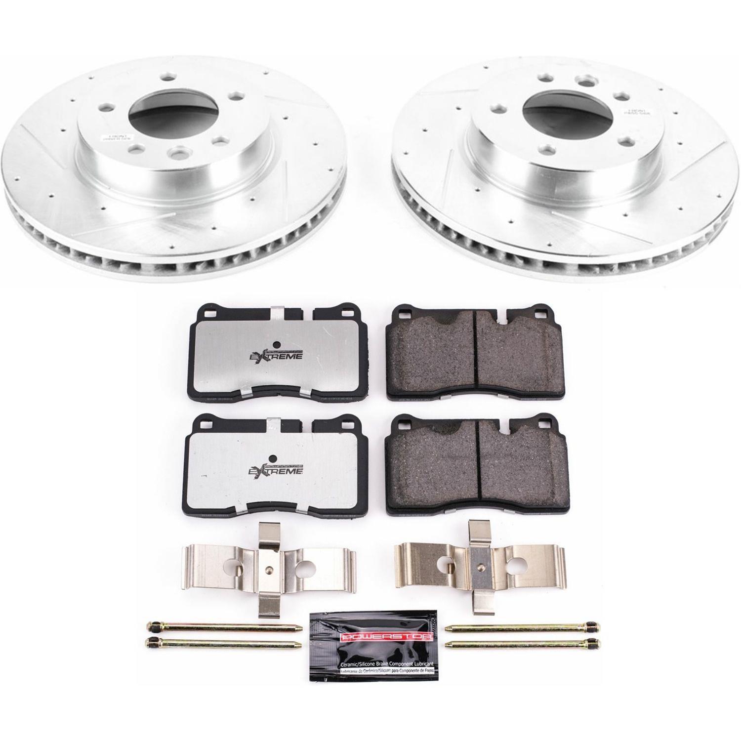 Power Stop 07-10 Volkswagen Touareg Front & Rear Z26 Street Warrior Brake Kit (1x psbK5312-26, 1x psbK4656-26) thumbnail 9