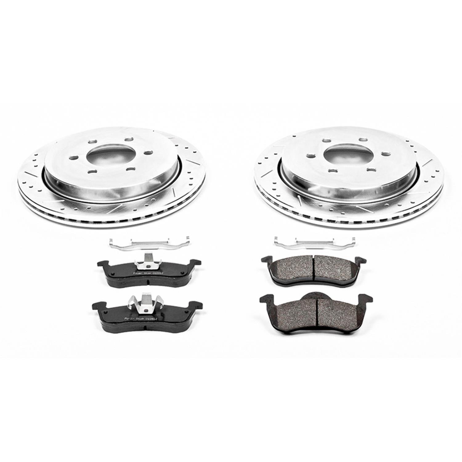PowerStop Rear Z23 Evolution Sport Brake Kit | BMW 320i xDrive (13-18) (K6852) main image 1