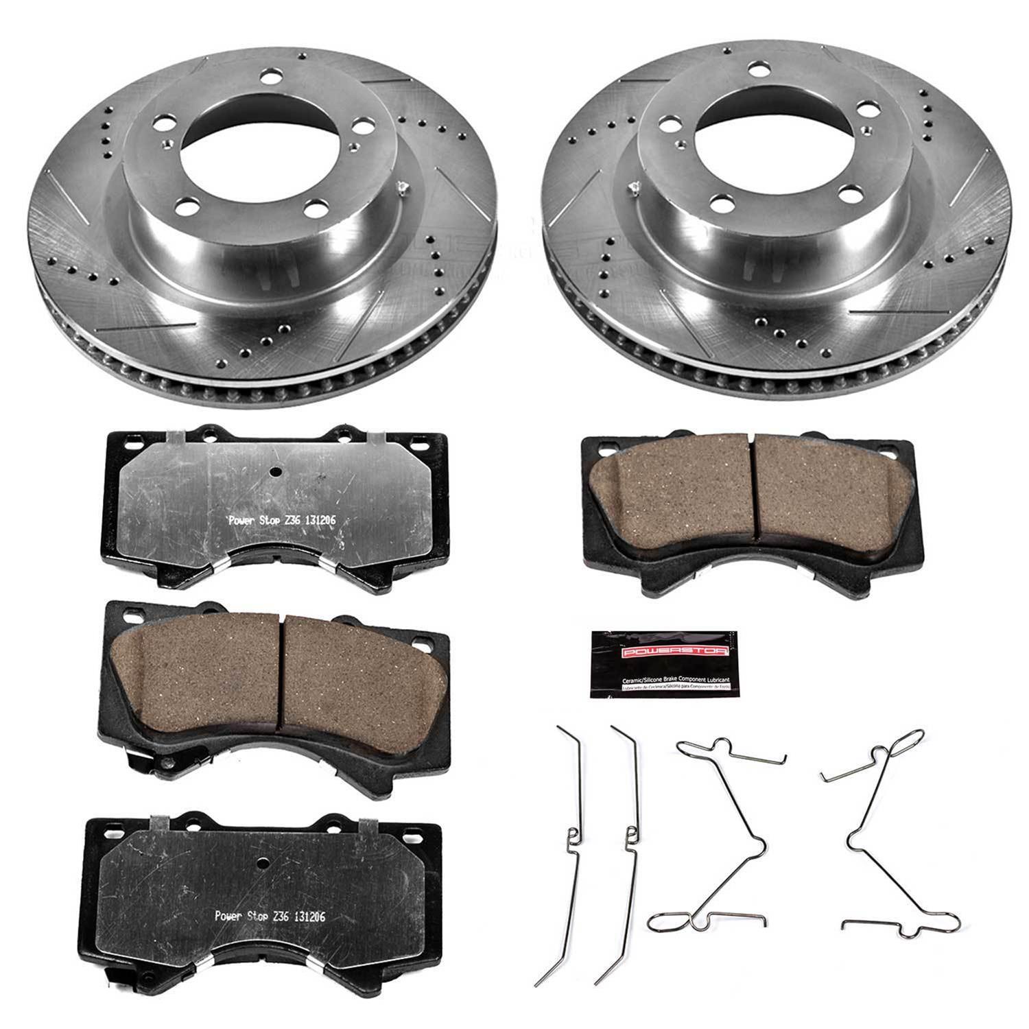 Power Stop 08-11 Lexus LX570 Front & Rear Z36 Truck & Tow Brake Kit (1x psbK4696-36, 1x psbK3073-36) thumbnail 4