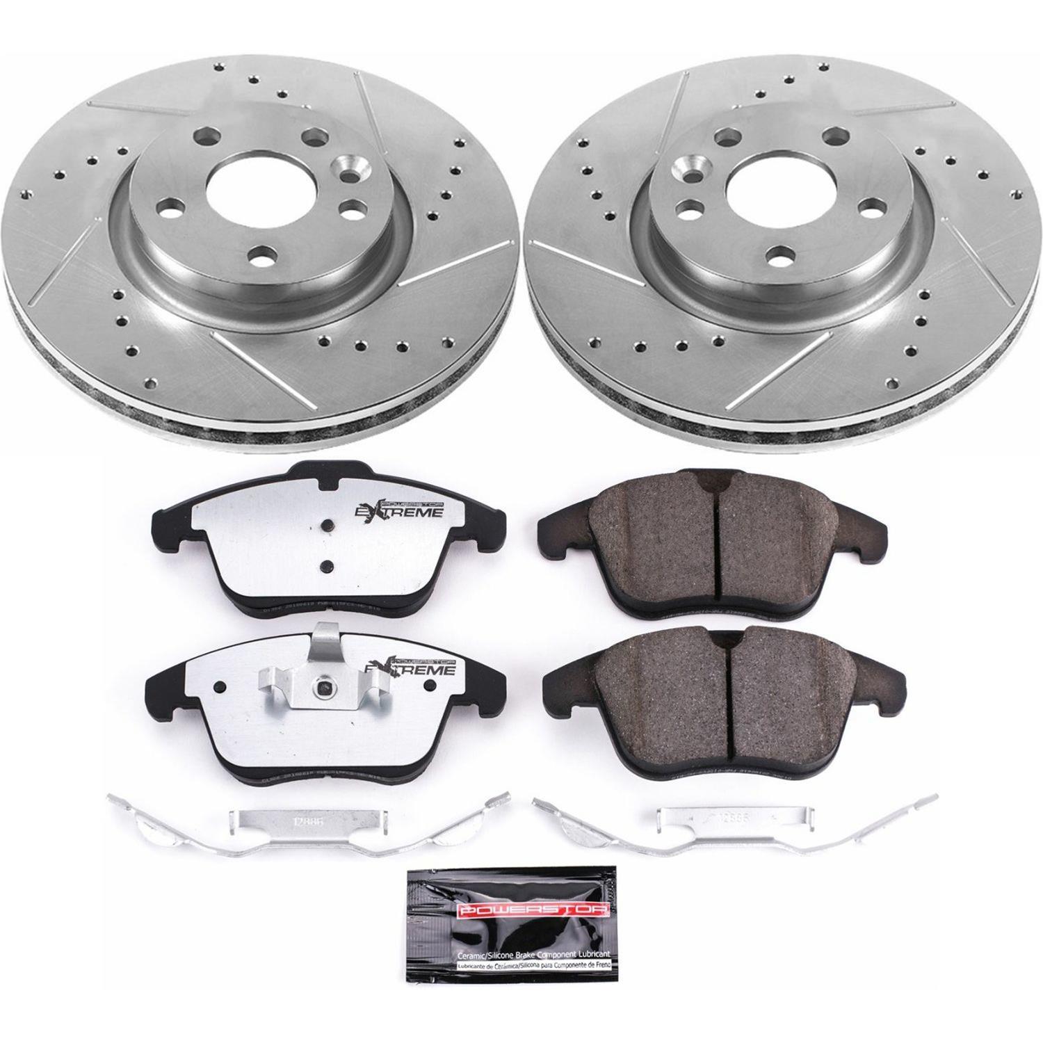 Power Stop 15-18 Volvo S60 Front & Rear Z36 Truck & Tow Brake Kit (1x psbK4700-36, 1x psbK4704-36) thumbnail 6