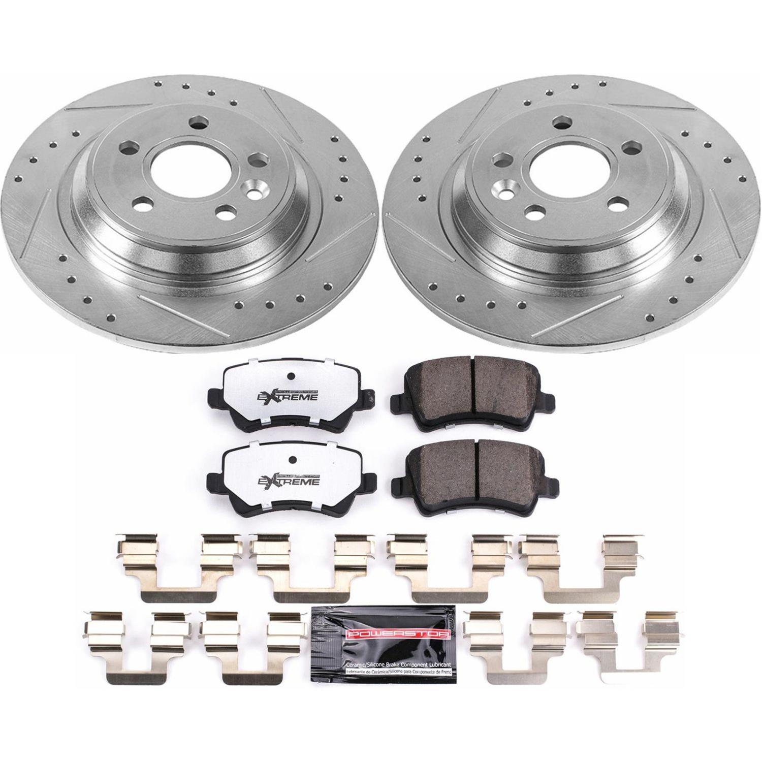 Power Stop 15-18 Volvo S60 Front & Rear Z36 Truck & Tow Brake Kit (1x psbK4700-36, 1x psbK4704-36) thumbnail 5