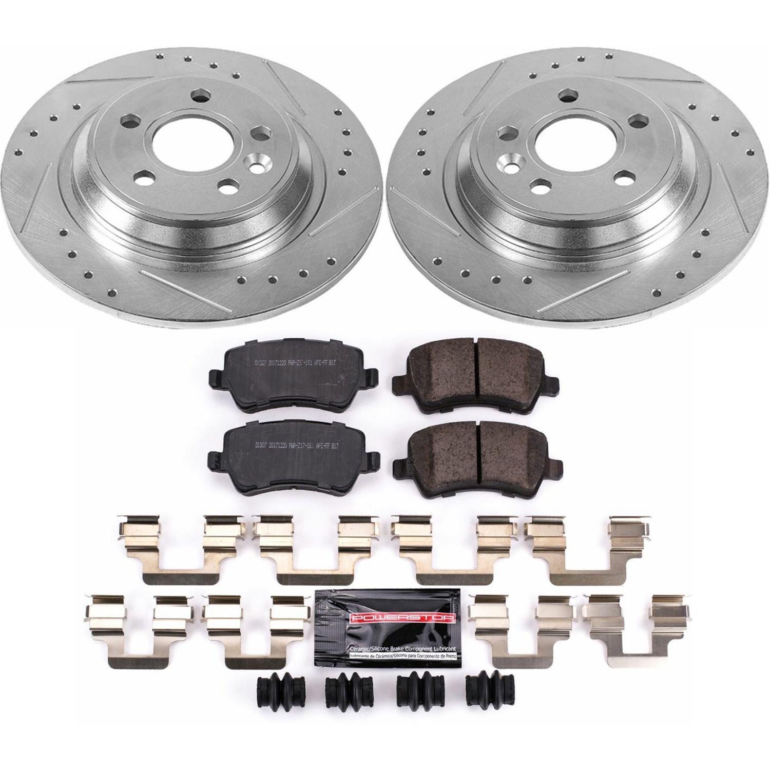 Power Stop 11-14 Volvo S60 Front & Rear Z23 Evolution Sport Brake Kit (1x psbK5608, 1x psbK4704) thumbnail 9