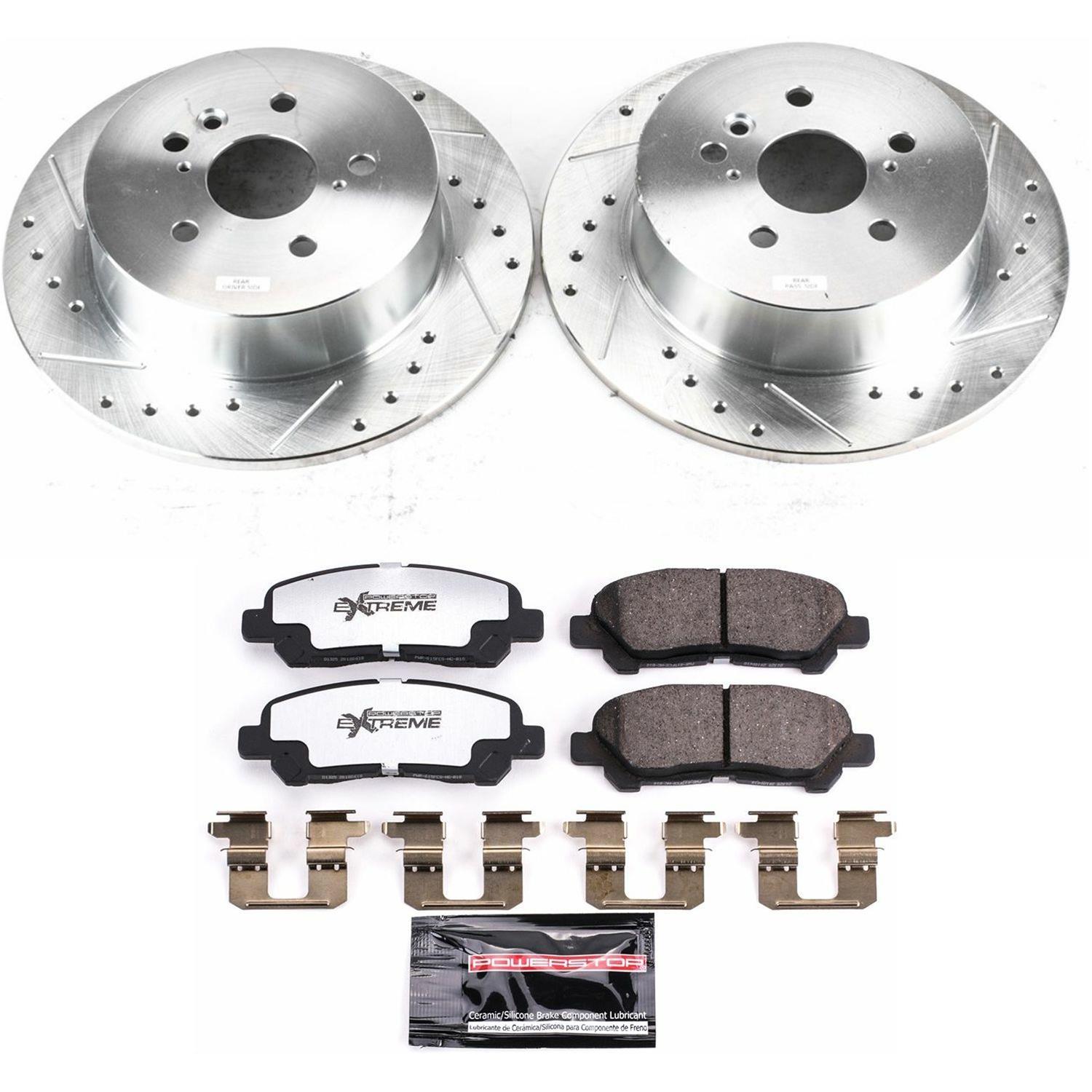Power Stop 08-13 Toyota Highlander Front & Rear Z36 Truck & Tow Brake Kit (1x psbK4714-36, 1x psbK4713-36) thumbnail 6