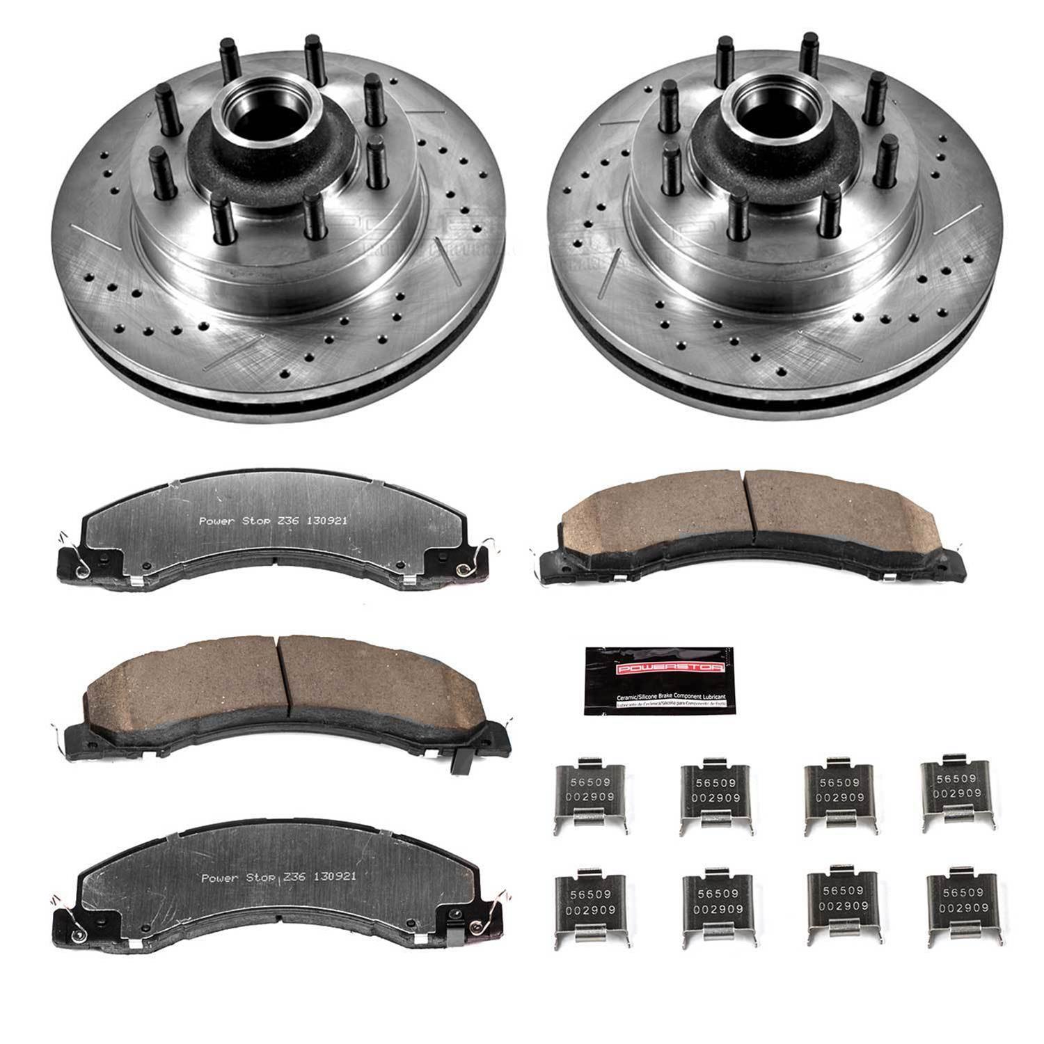 Power Stop 11-12 Ram 5500 Rear Z36 Truck & Tow Brake Kit (1x psbZ36-1335, 1x psbAR85114XL, 1x psbAR85114XR, 1x psbPBK097) thumbnail 3
