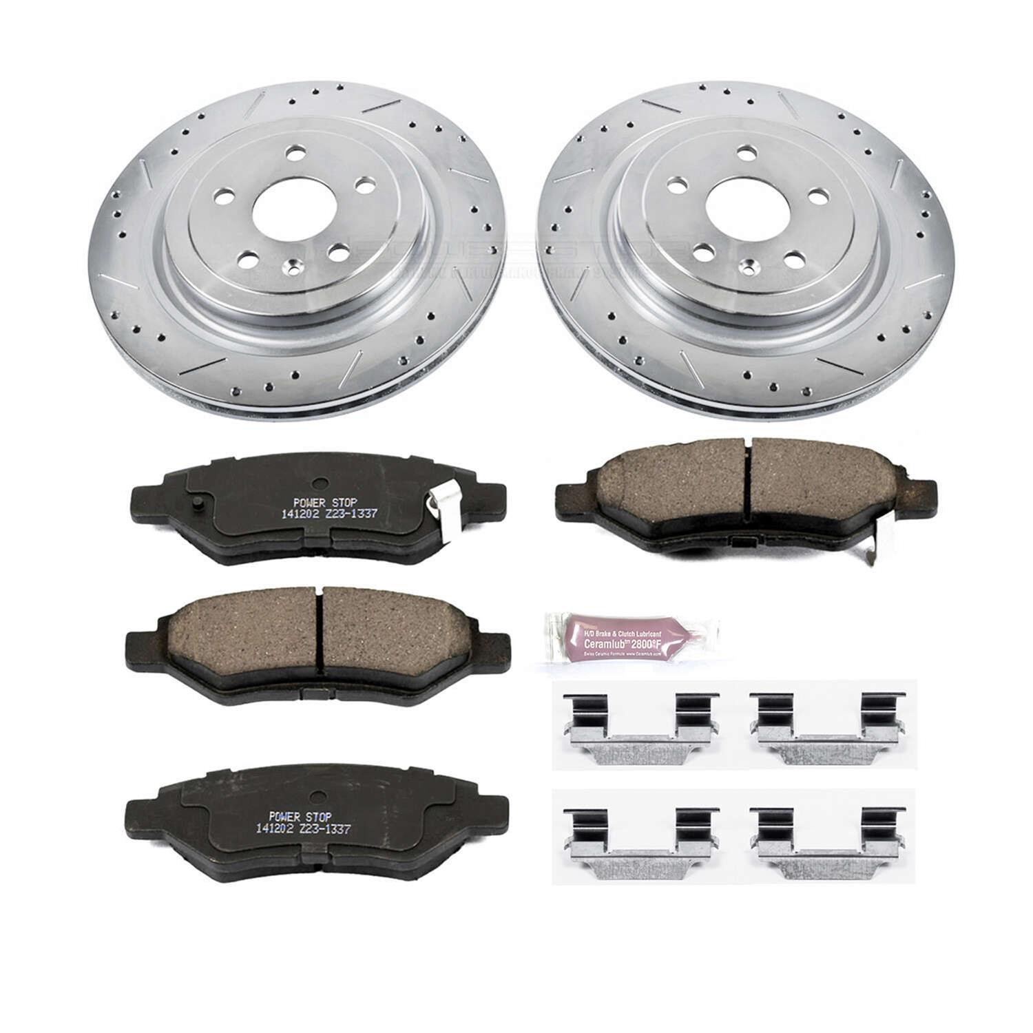 Power Stop 08-14 Cadillac CTS Front & Rear Z23 Evolution Sport Brake Kit (1x psbK4720, 1x psbK4723) thumbnail 3