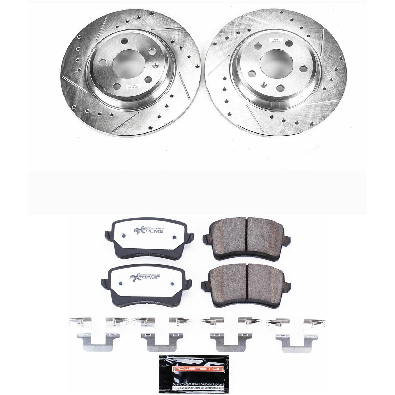 Power Stop 09-11 Audi A4 Front & Rear Z26 Street Warrior Brake Kit (1x psbK5752-26, 1x psbK4745-26) thumbnail 7