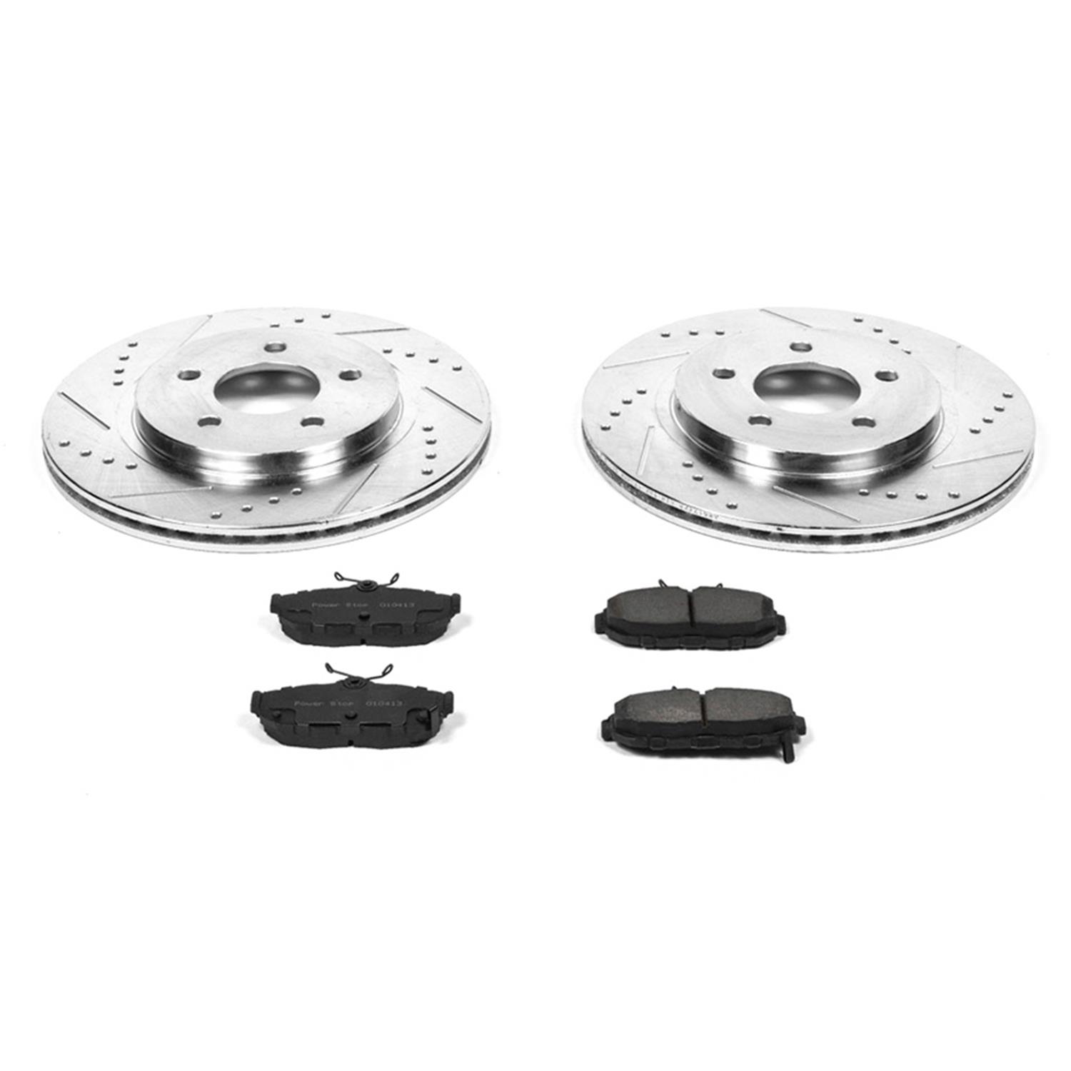 Power Stop 11-14 Ford Mustang Front & Rear Z23 Evolution Sport Brake Kit (1x psbK5407, 1x psbK4749) thumbnail 3