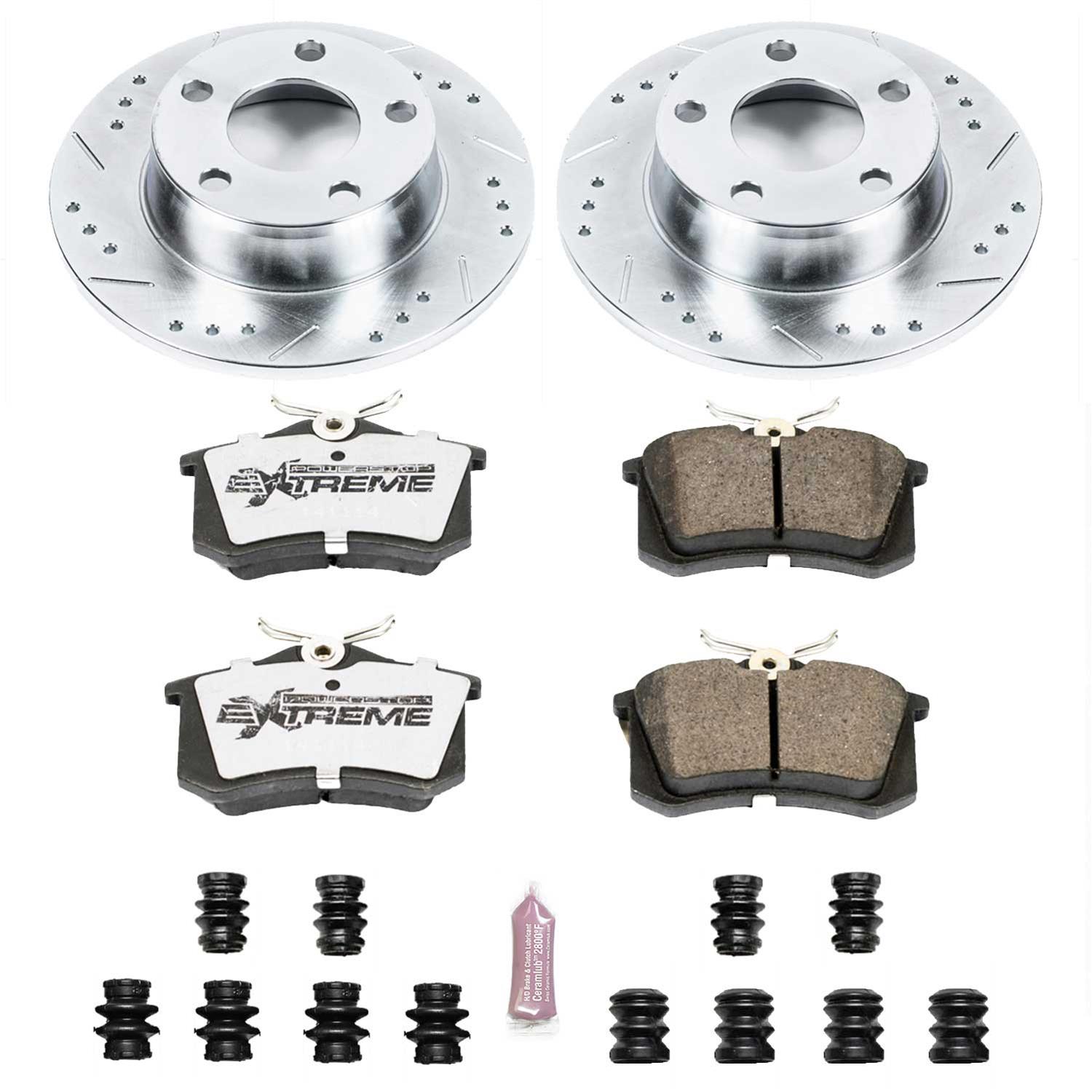 K4845-26 Rear Power Stop Z26 Street Warrior Brake Kit
