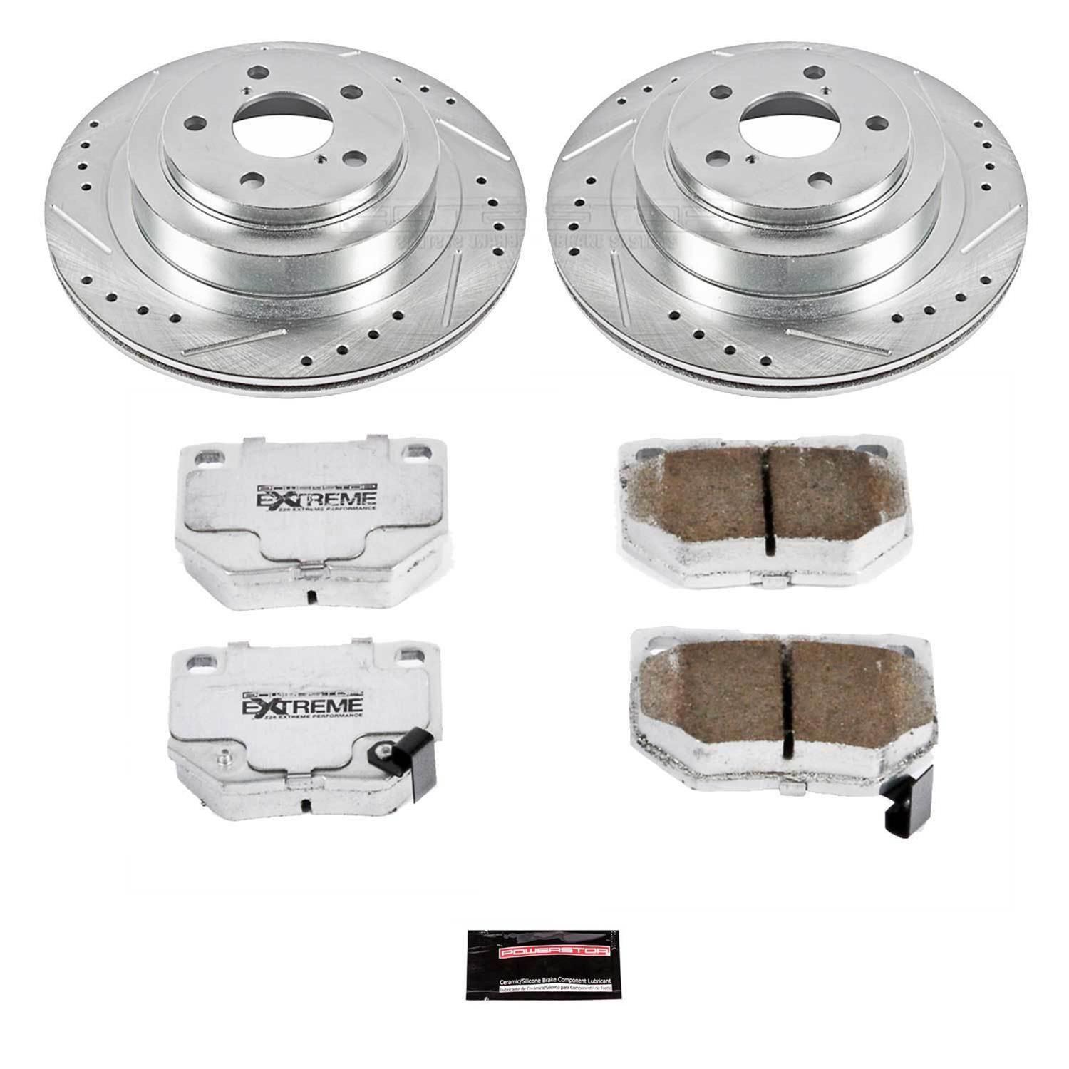 Power Stop 06-07 Subaru Impreza Front & Rear Z26 Street Warrior Brake Kit (1x psbK2367-26, 1x psbK4932-26) thumbnail 9