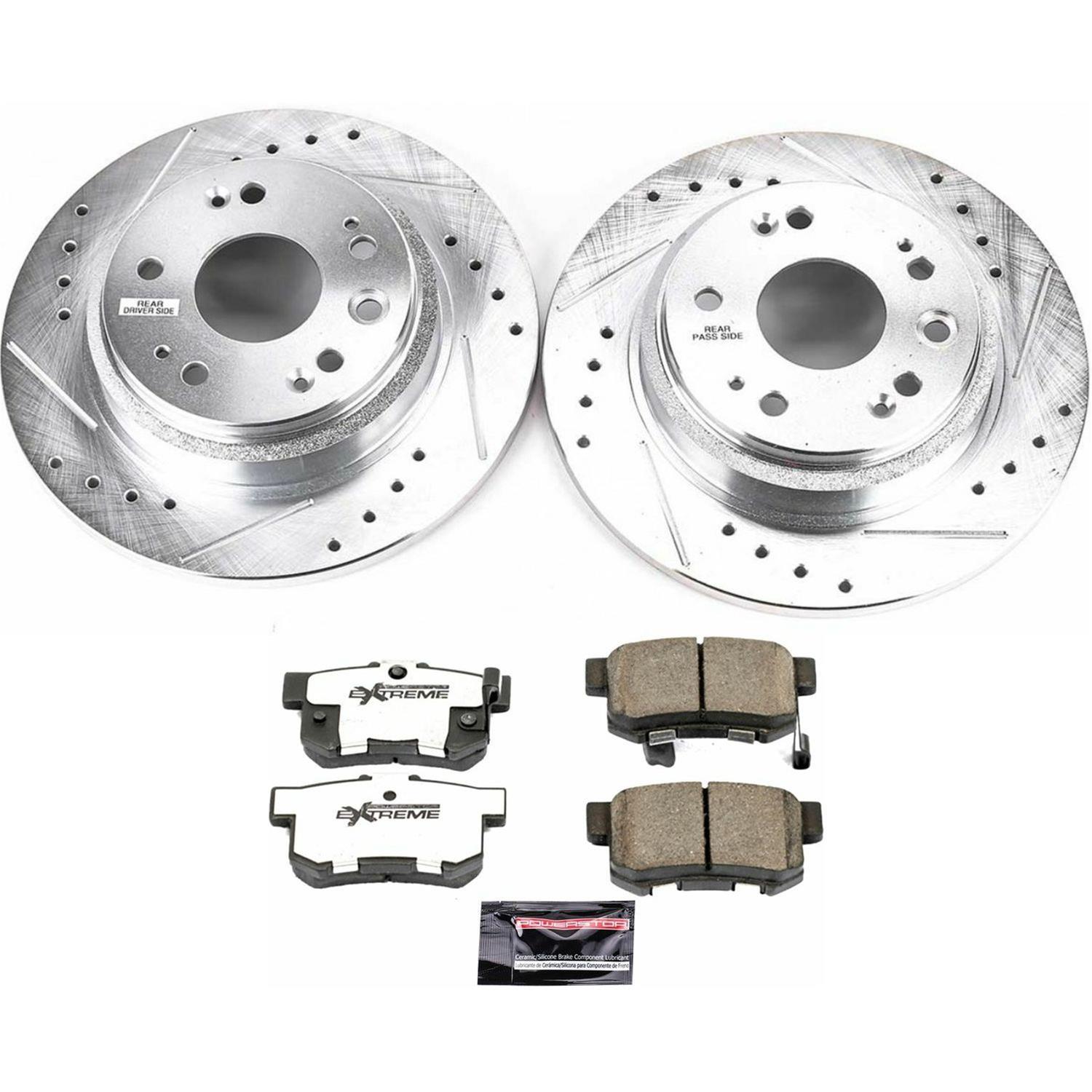 Power Stop 02-04 Acura RL Front & Rear Z26 Street Warrior Brake Kit (1x psbK2309-26, 1x psbK4989-26) thumbnail 5