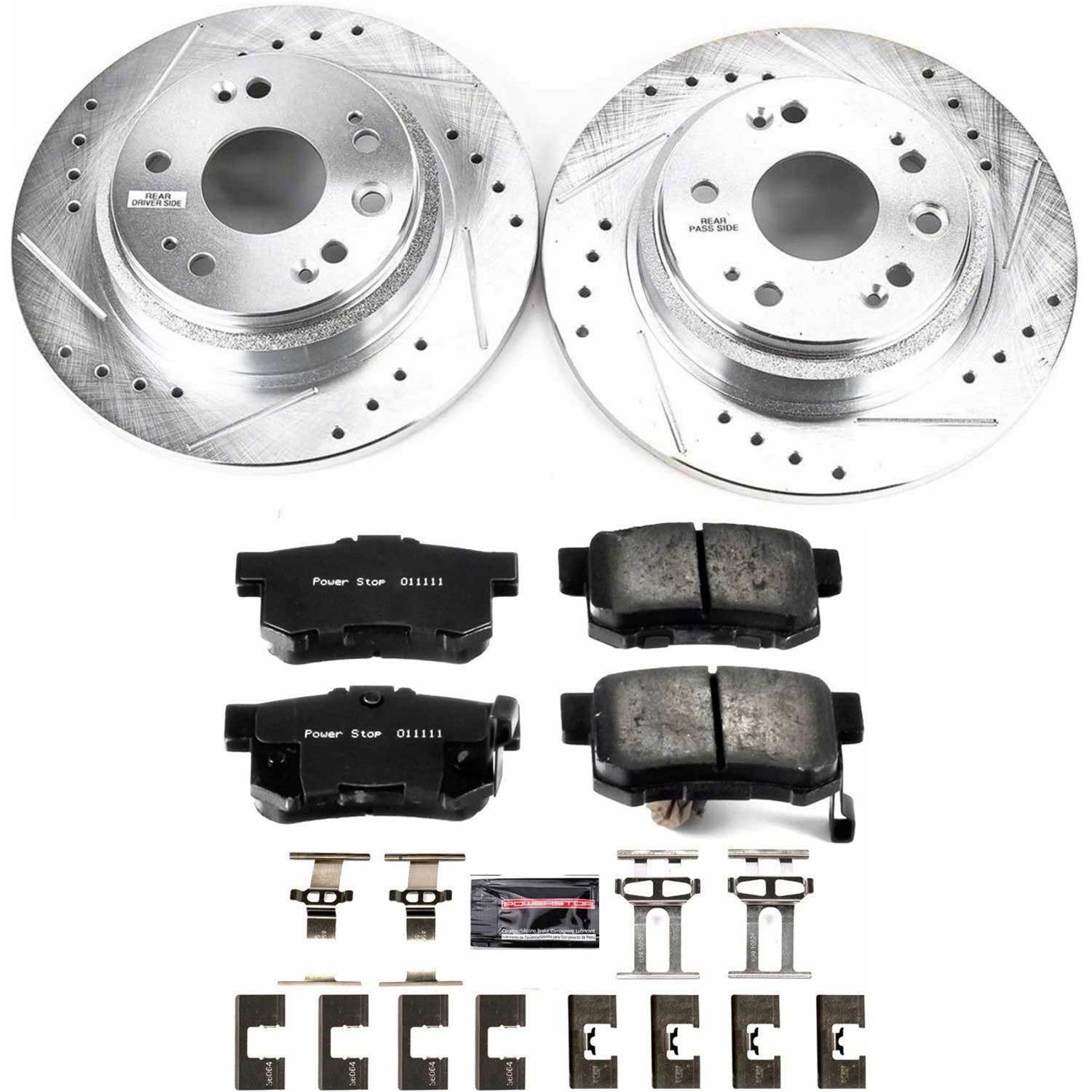 Power Stop 02-04 Acura RL Front & Rear Z23 Evolution Sport Brake Kit (1x psbK4989, 1x psbK2309) thumbnail 9