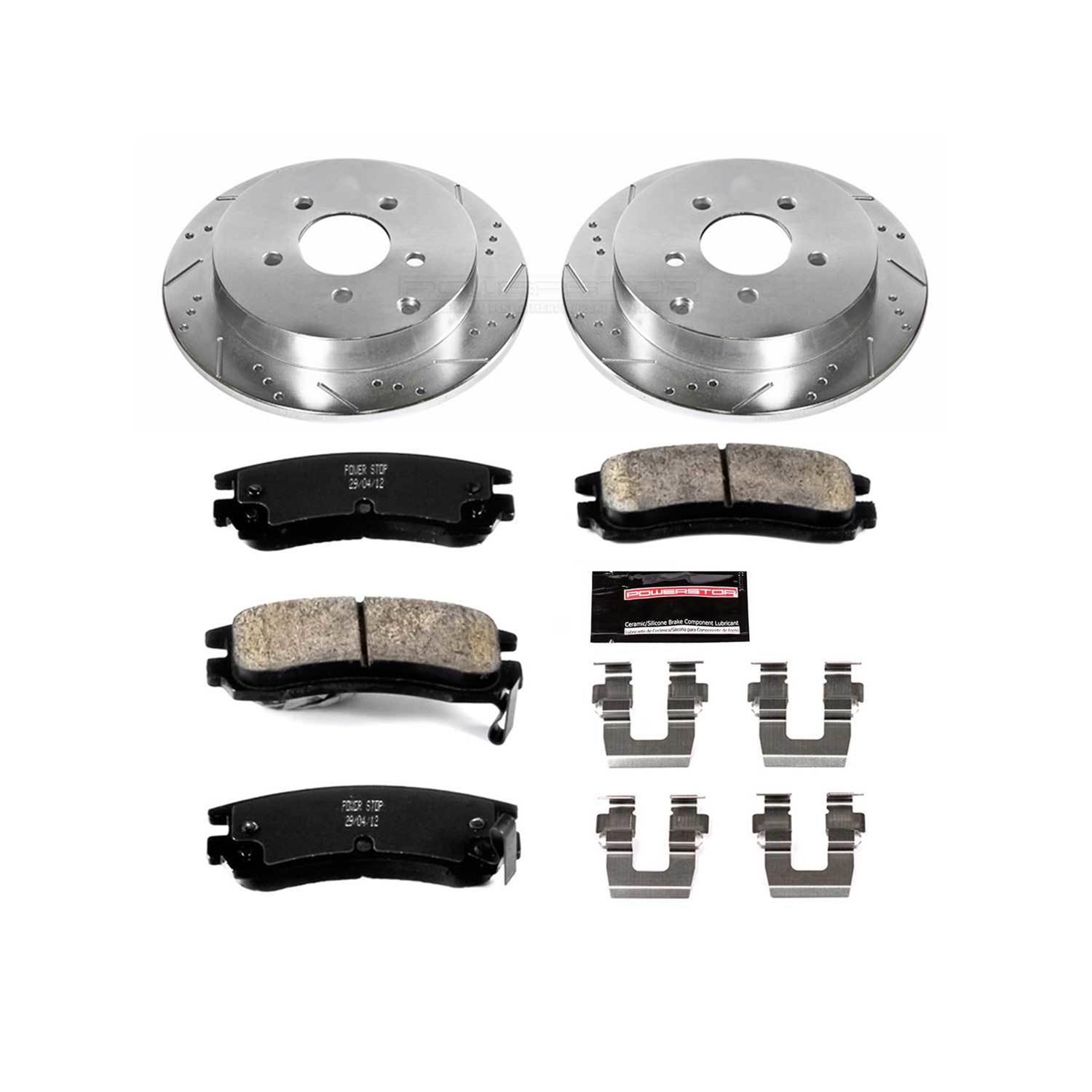Power Stop 02-07 Buick Rendezvous Front & Rear Z23 Evolution Sport Brake Kit (1x psbK5135, 1x psbK5233) thumbnail 3