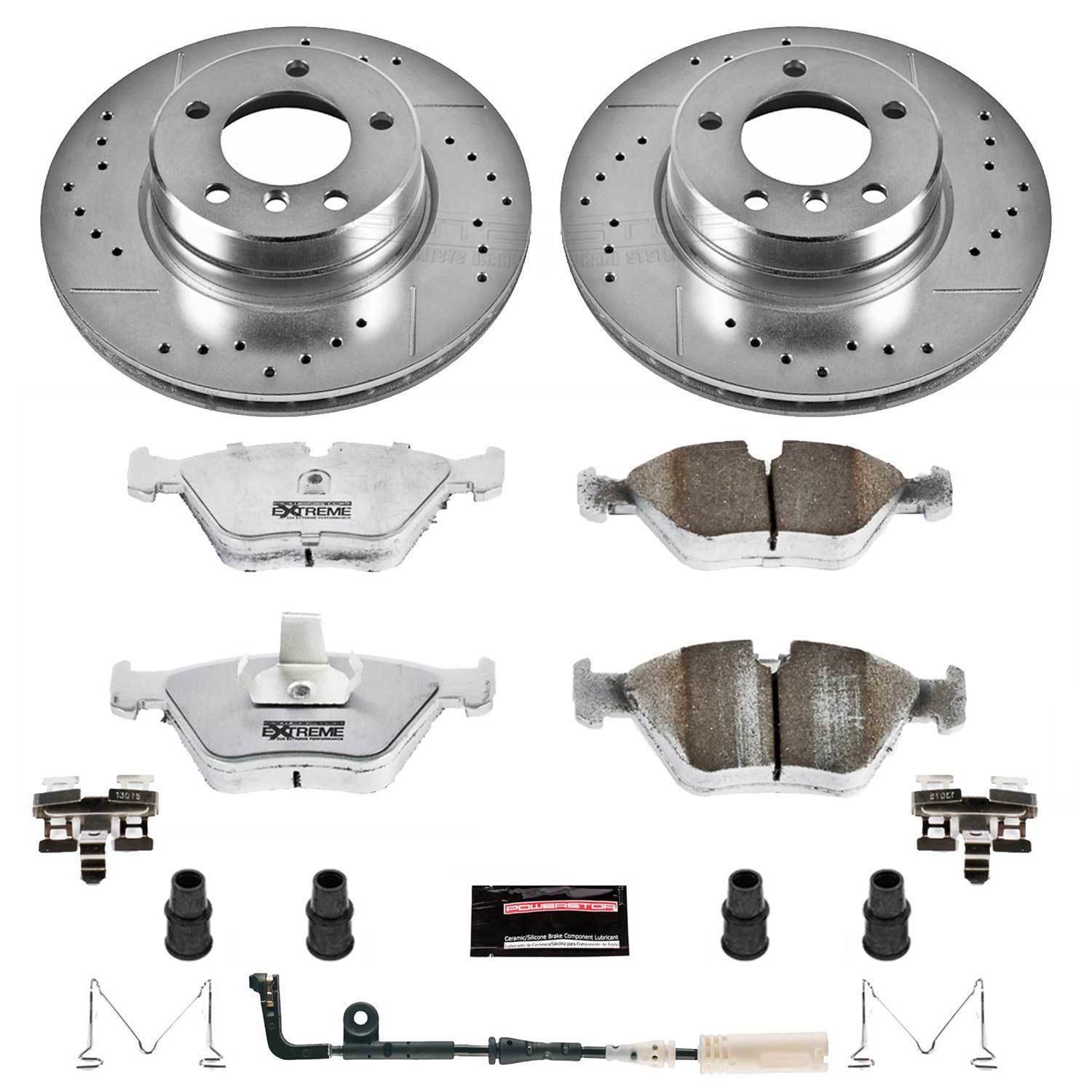 Power Stop 04-05 BMW 525i Front & Rear Z26 Street Warrior Brake Kit (1x psbK5361-26, 1x psbK5156-26) thumbnail 6