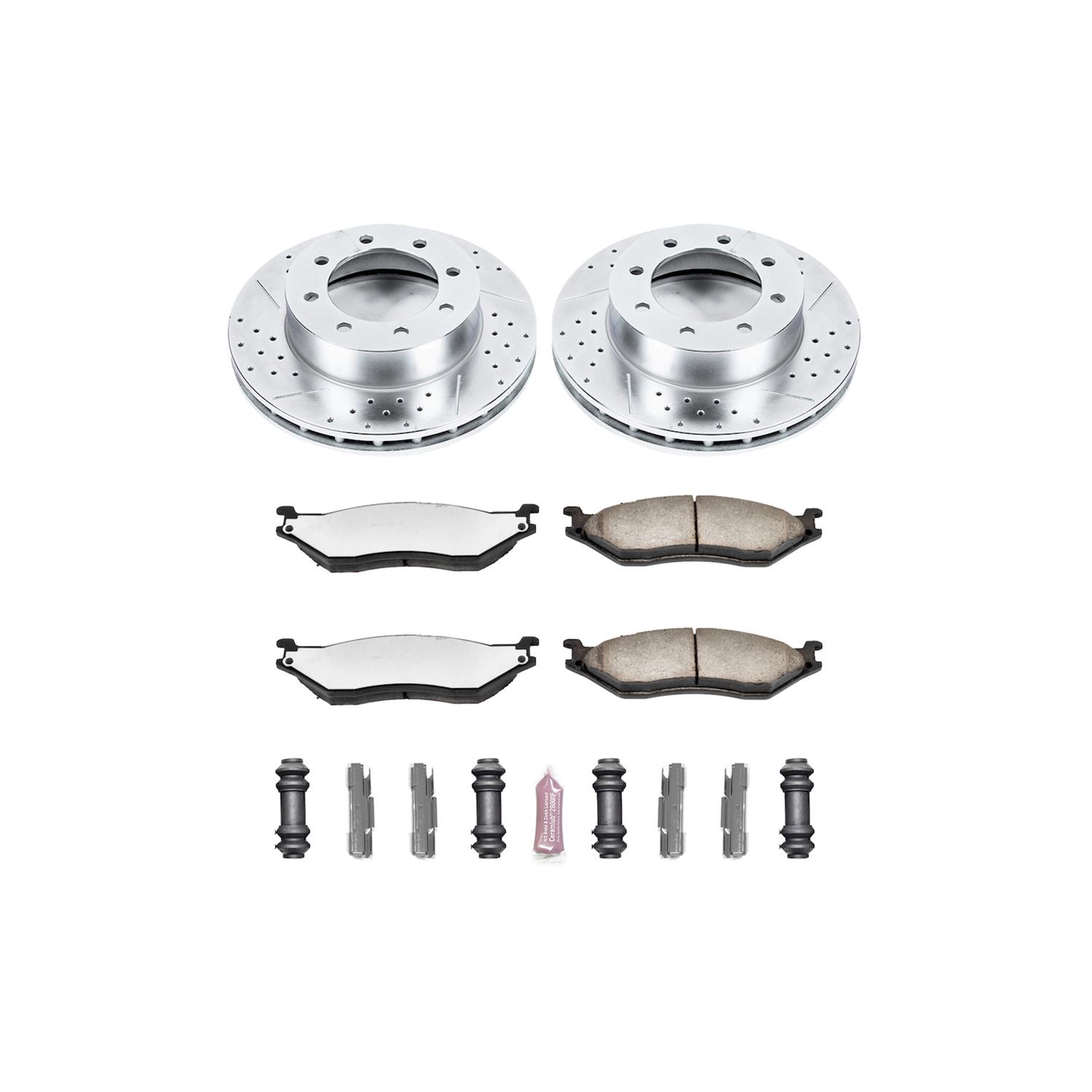 Power Stop 99-04 Ford F-550 Super Duty Front Z36 Truck & Tow Brake Kit (1x psbZ36-777, 1x psbAR8581XL, 1x psbAR8581XR, 1x psbPBK043) thumbnail 9