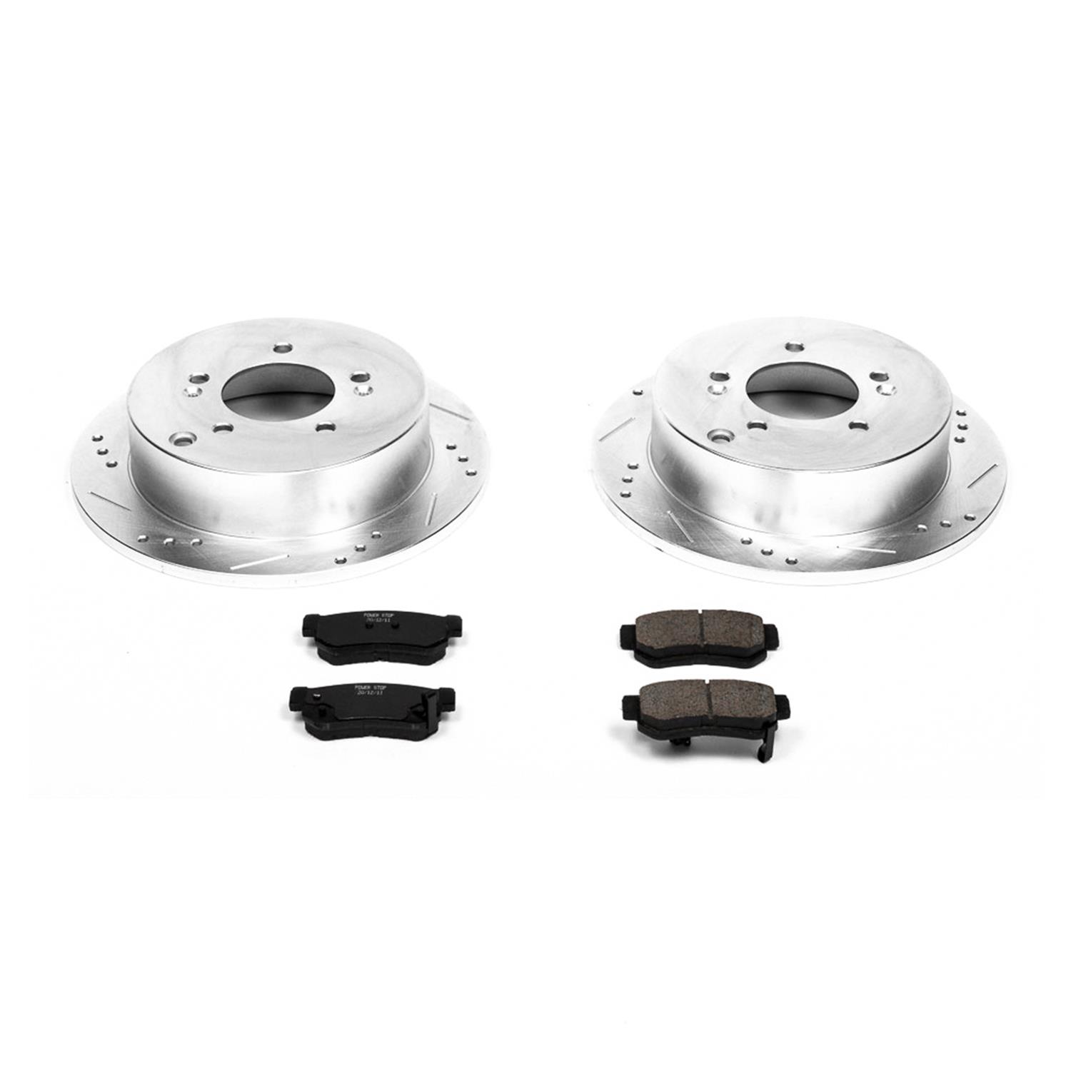 Power Stop 05-09 Hyundai Tucson Front & Rear Z23 Evolution Sport Brake Kit w/Calipers (1x psbS3100, 1x psbK5213, 1x psbS2996, 1x psbK165) thumbnail 7