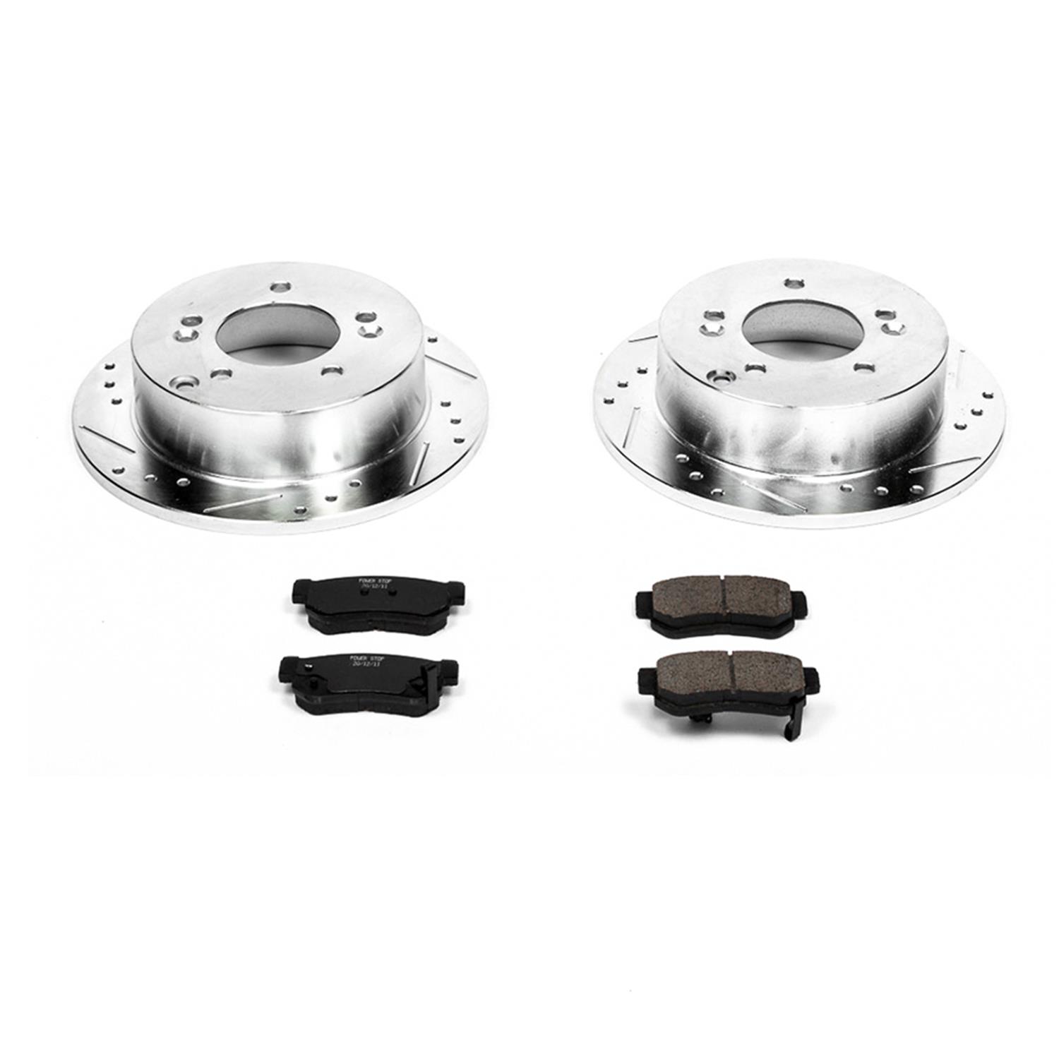 Power Stop 06-08 Hyundai Sonata Front & Rear Z23 Evolution Sport Brake Kit (1x psbK5214, 1x psbK165) thumbnail 4