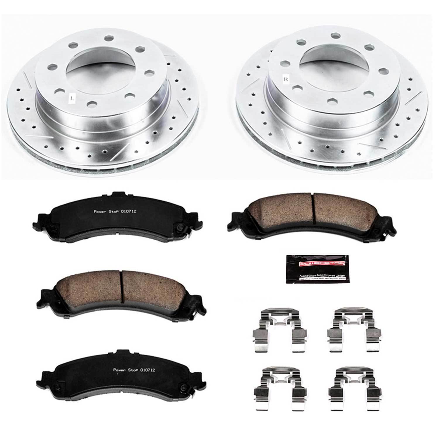 Power Stop 2005 Chevrolet Silverado 1500 HD Rear Z23 Evolution Sport Brake Kit w/Calipers (1x psbK5225, 1x psbS4764) thumbnail 4