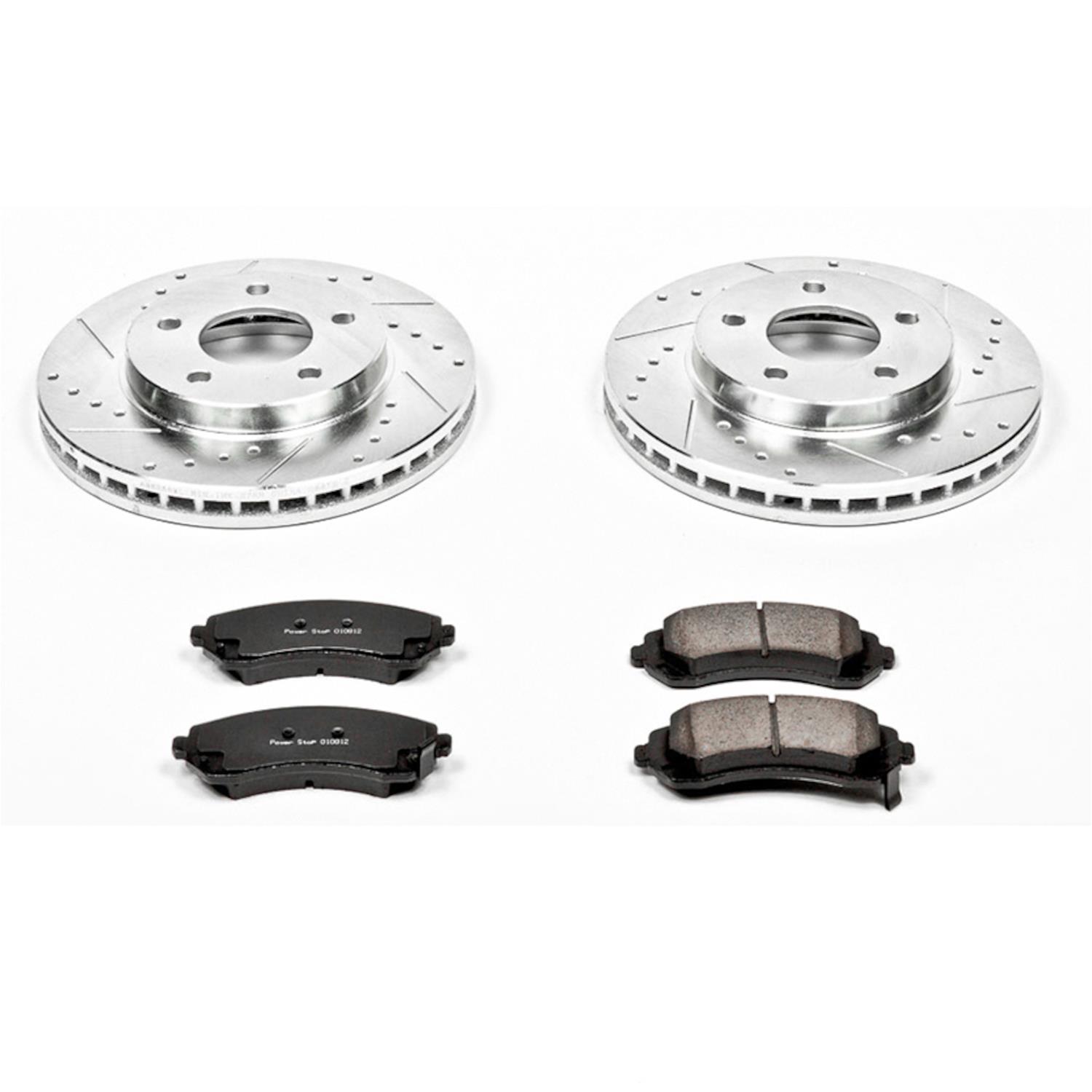 Power Stop 02-07 Buick Rendezvous Front & Rear Z23 Evolution Sport Brake Kit (1x psbK5135, 1x psbK5233) thumbnail 4