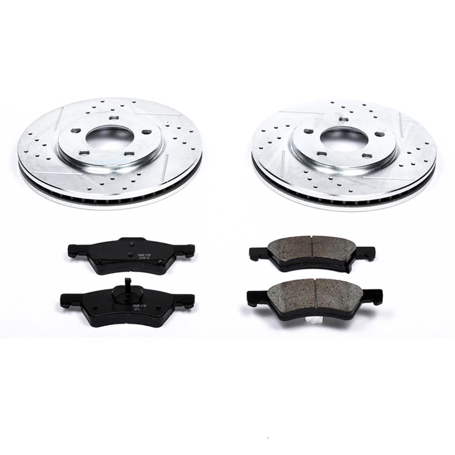 Power Stop 01-07 Chrysler Town & Country Front & Rear Z23 Evolution Sport Brake Kit w/Calipers (1x psbK5247, 1x psbS4774, 1x psbK5248, 1x psbS4776) thumbnail 5