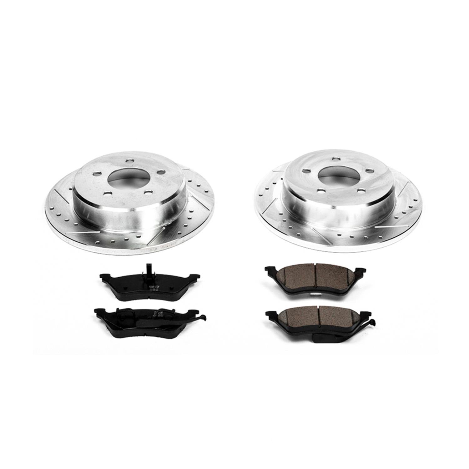 Power Stop 01-07 Chrysler Town & Country Front & Rear Z23 Evolution Sport Brake Kit w/Calipers (1x psbK5247, 1x psbS4774, 1x psbK5248, 1x psbS4776) thumbnail 7