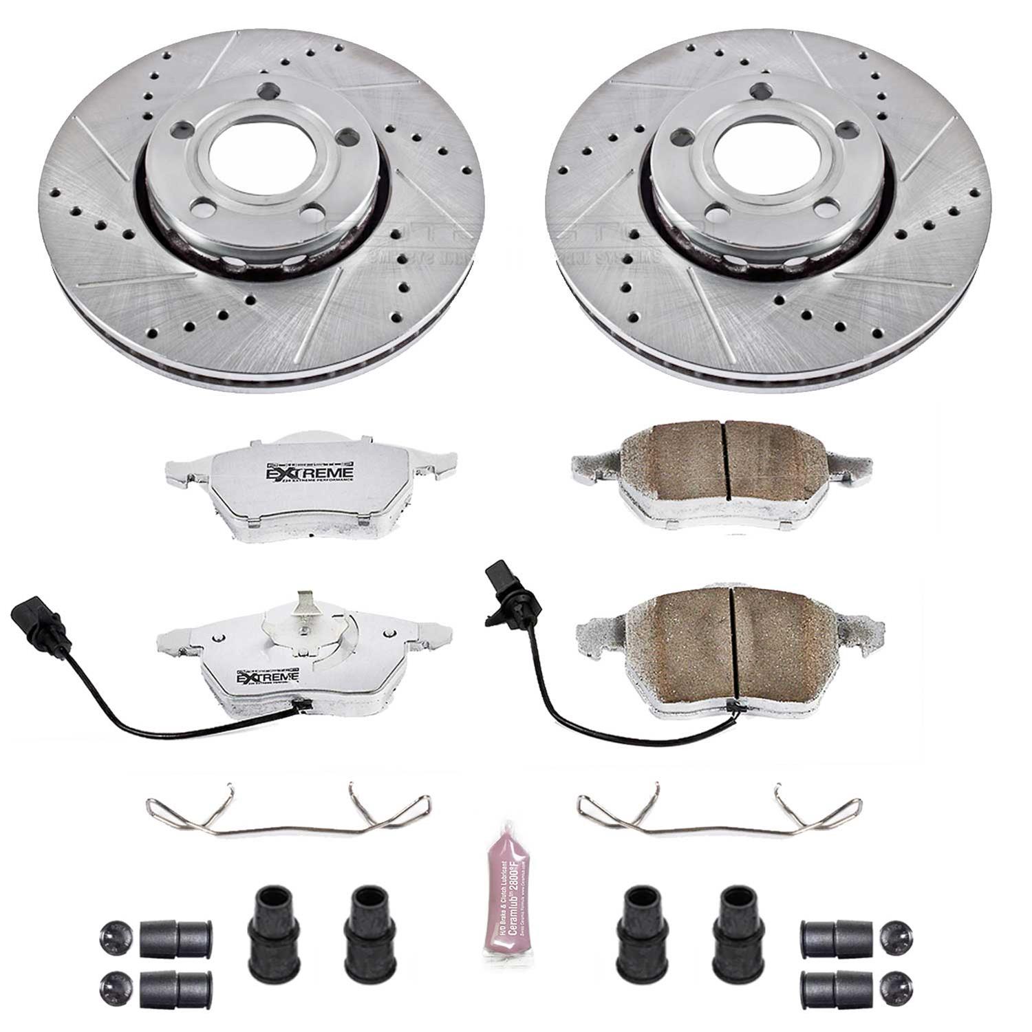 PowerStop Rear Z26 Street Kit w/ Calipers | Cadillac CTS 2009–2015 (KC3019A-26) main image 0