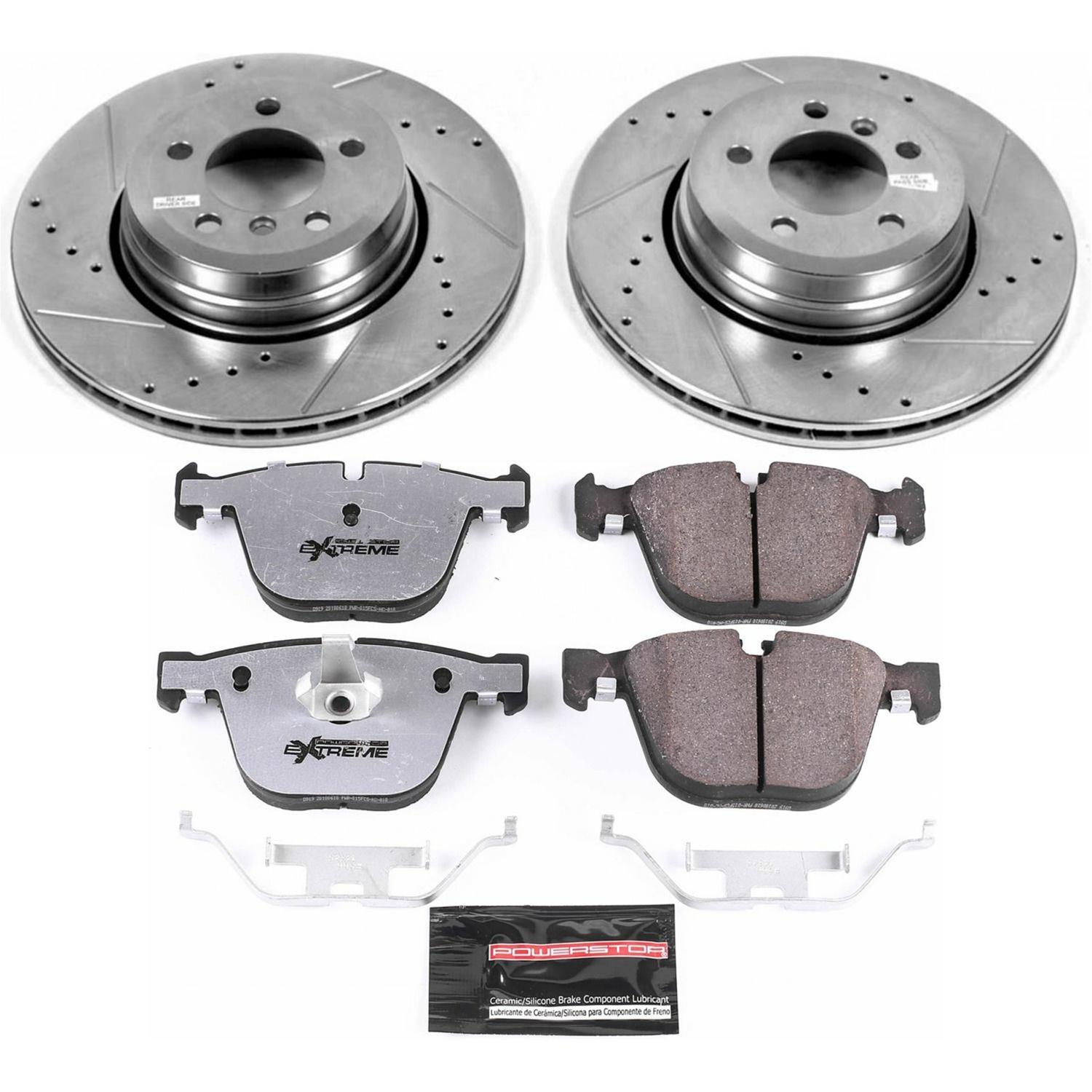 Power Stop 06-08 BMW 750i Front & Rear Z26 Street Warrior Brake Kit (1x psbK5283-26, 1x psbK2054-26) thumbnail 4