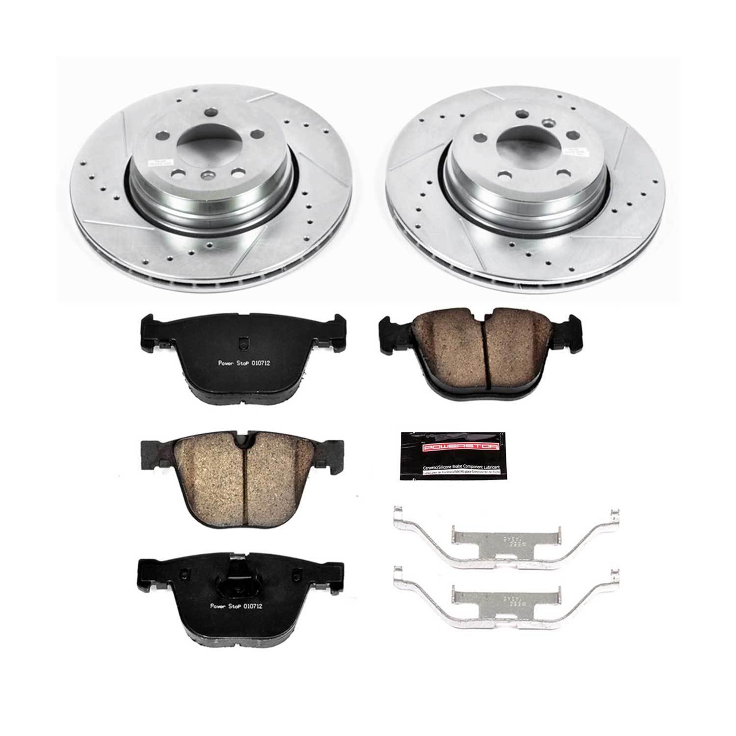 Power Stop 06-08 BMW 750i Front & Rear Z23 Evolution Sport Brake Kit (1x psbK2054, 1x psbK5283) thumbnail 3