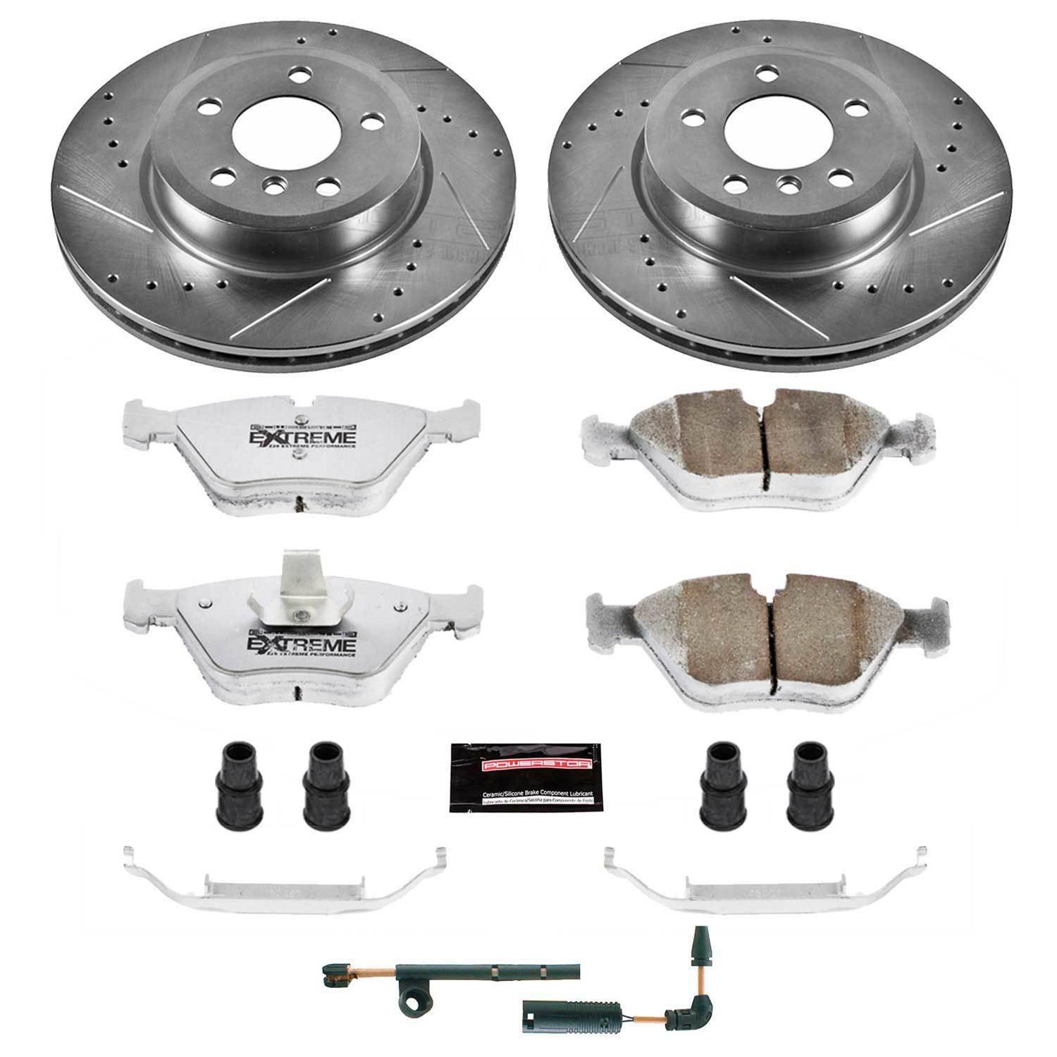 Power Stop 04-10 BMW X3 Front & Rear Z26 Street Warrior Brake Kit (1x psbK5298-26, 1x psbK5738-26) thumbnail 9