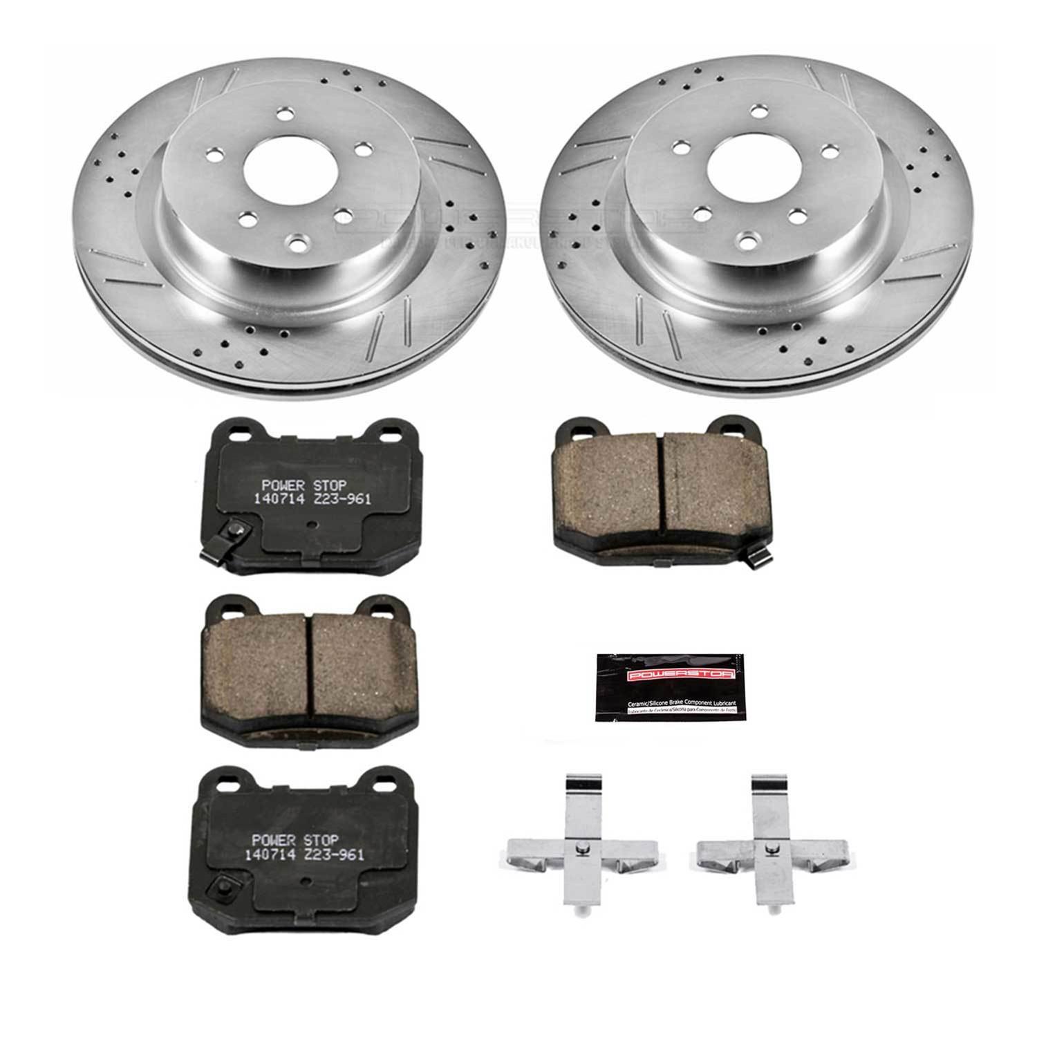 PowerStop KC532 Z23 Evo Sport Front & Rear Brake Kit | Audi A6 Quattro (98-01) (KC532)