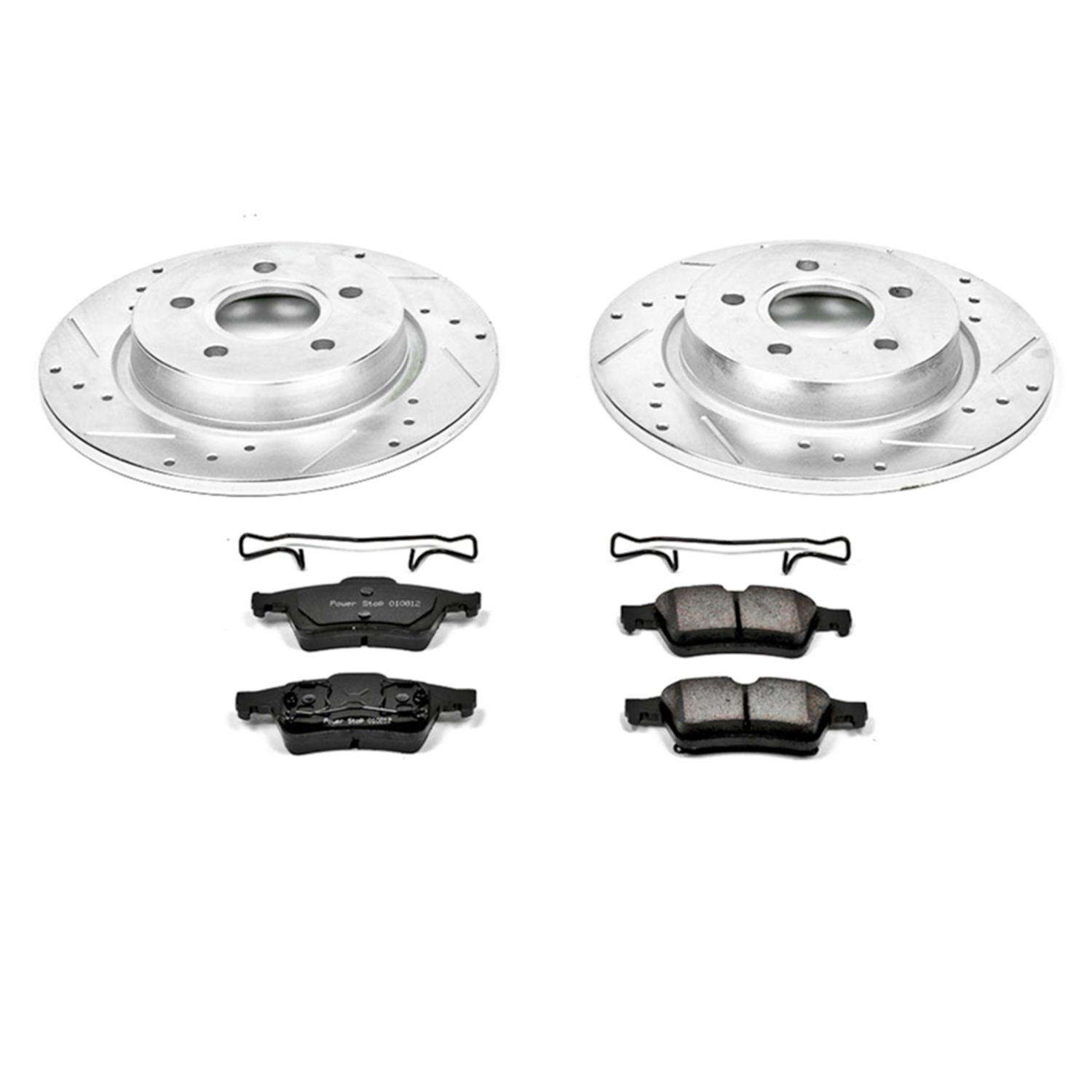 Power Stop 04-05 Volvo S40 Front & Rear Z23 Evolution Sport Brake Kit (1x psbK5309, 1x psbK5430) thumbnail 4