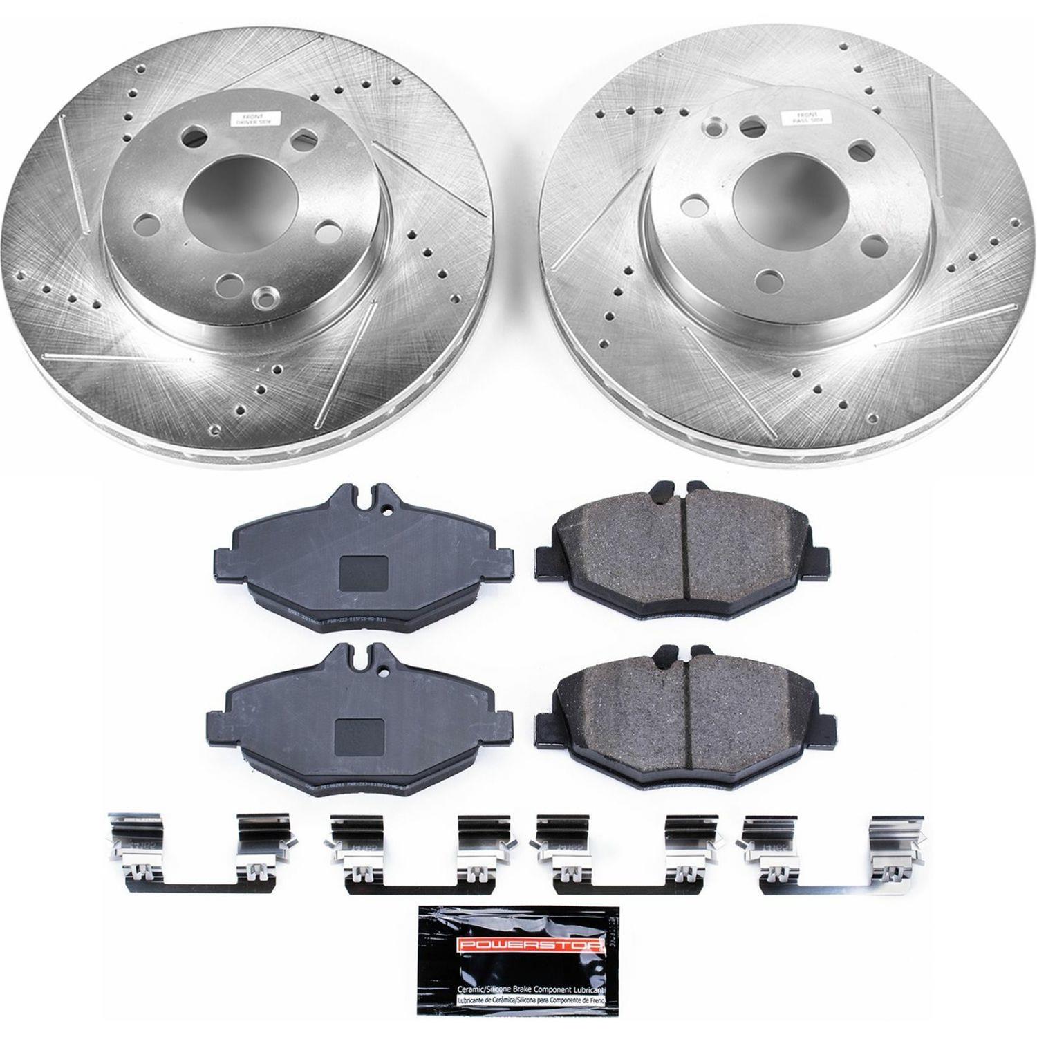 Power Stop 2006 Mercedes-Benz E320 Front & Rear Z23 Evolution Sport Brake Kit (1x psbK5326, 1x psbK5320) thumbnail 4