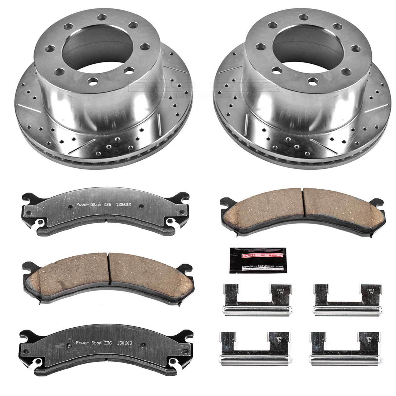 Power Stop 01-06 Chevrolet Silverado 3500 Front & Rear Z36 Truck & Tow Brake Kit (1x psbK5337-36, 1x psbK2071-36) thumbnail 4