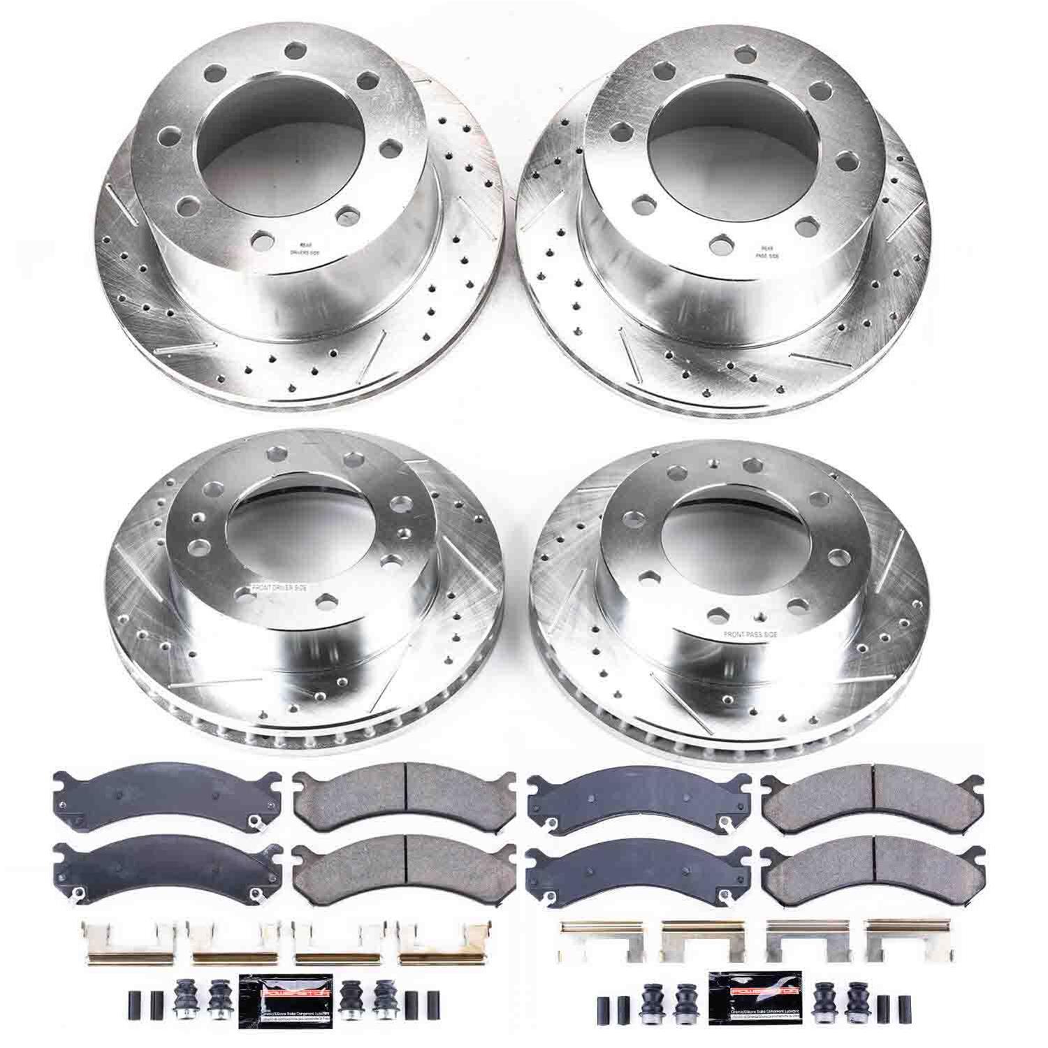 Power Stop 01-06 Chevrolet Silverado 3500 Front & Rear Z23 Evolution Sport Brake Kit (1x psbK2071, 1x psbK5337) thumbnail 8