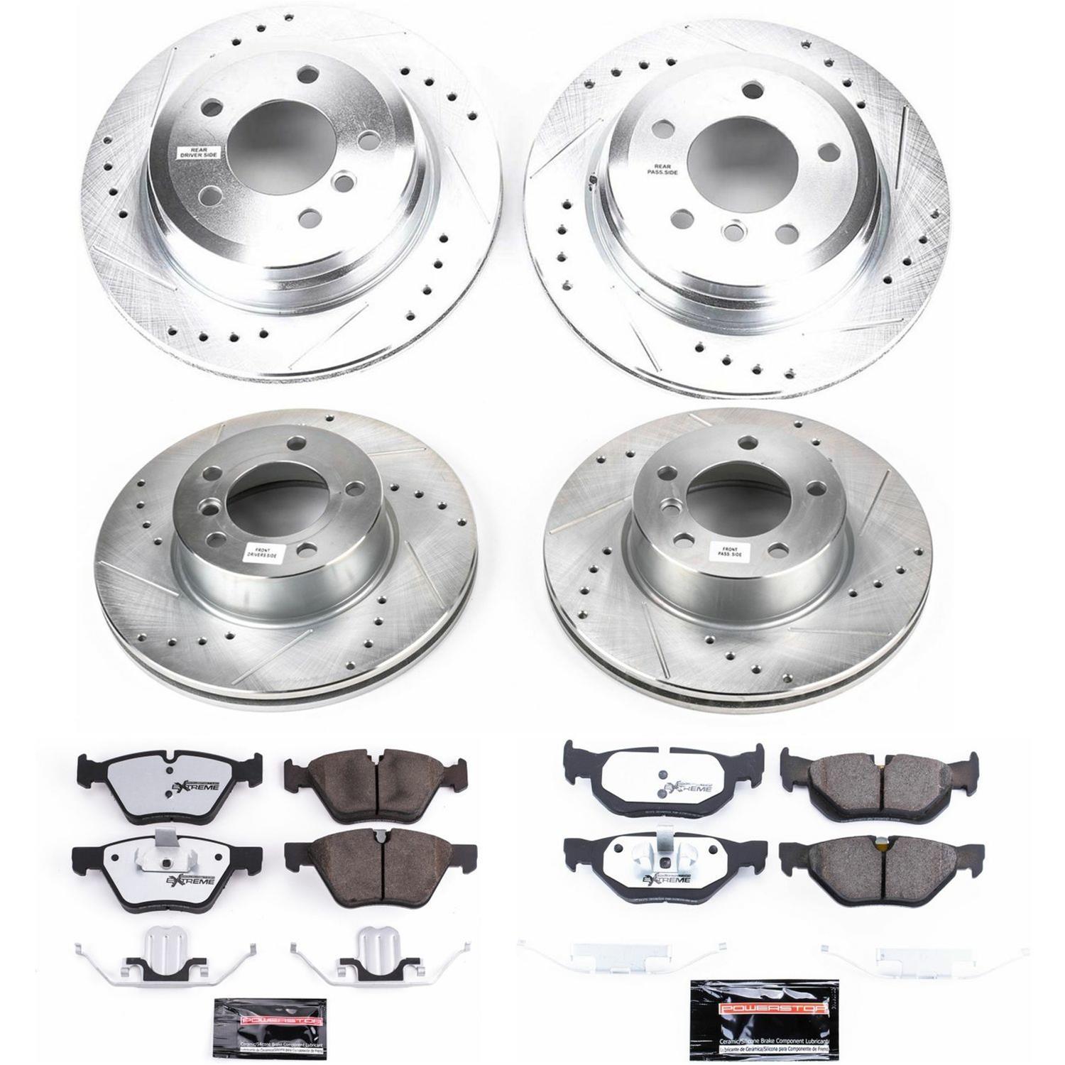 Power Stop 2006 BMW 325xi Front & Rear Z26 Street Warrior Brake Kit (1x psbK4589-26, 1x psbK3001-26) thumbnail 4