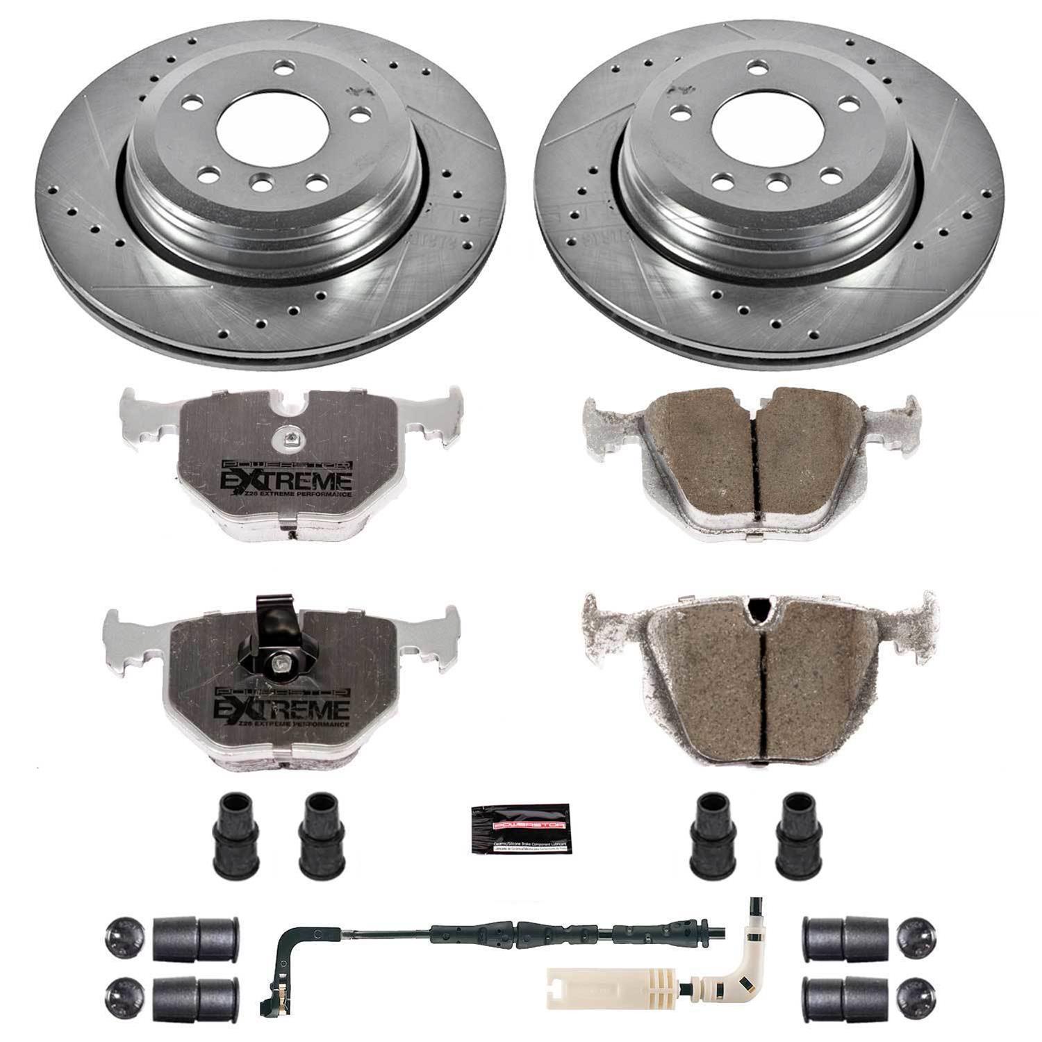 Power Stop 04-06 BMW 525i Front & Rear Z26 Street Warrior Brake Kit (1x psbK2110-26, 1x psbK5361-26) thumbnail 5