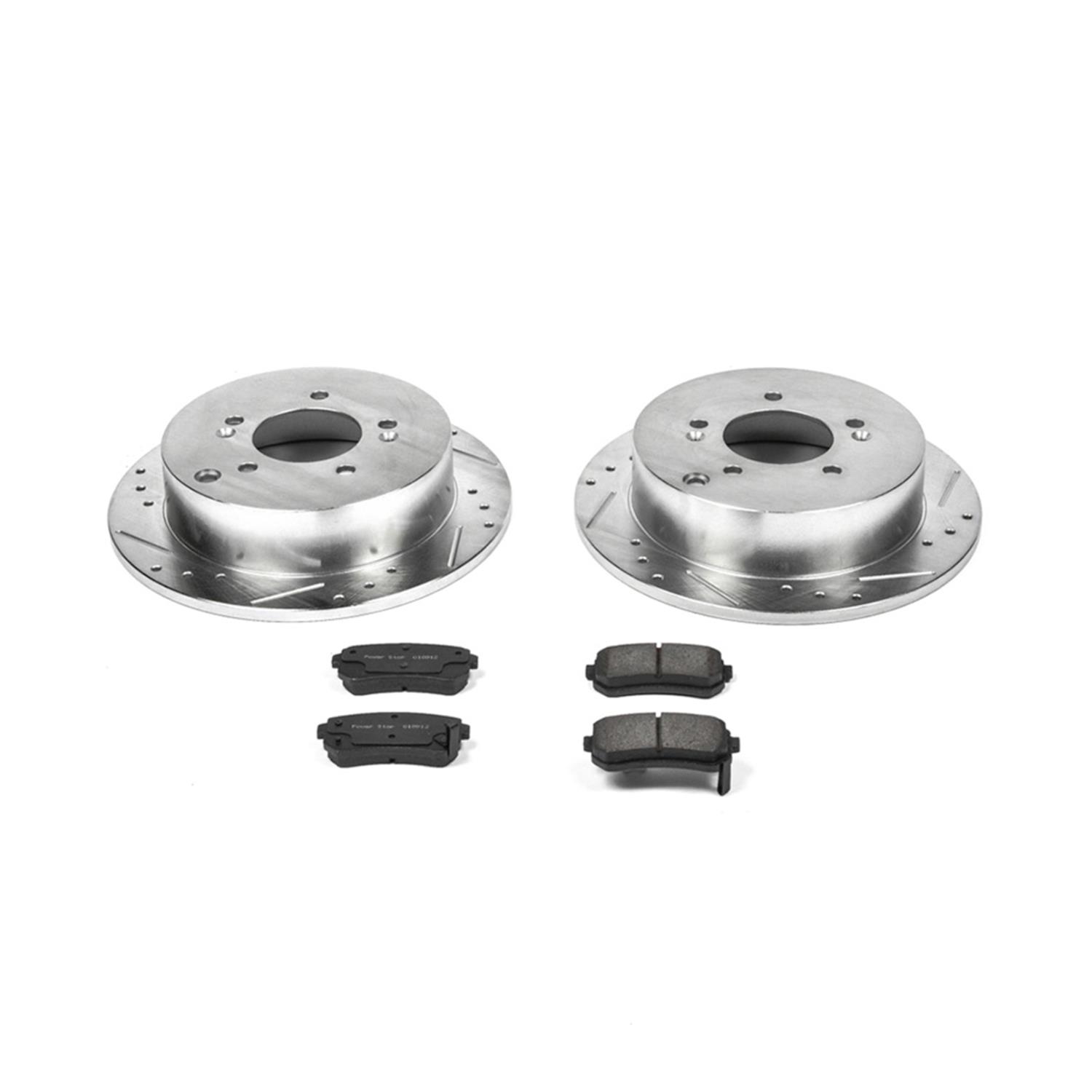 Power Stop 12-16 Kia Sportage Front & Rear Z23 Evolution Sport Brake Kit (1x psbK5394, 1x psbK6510) thumbnail 4