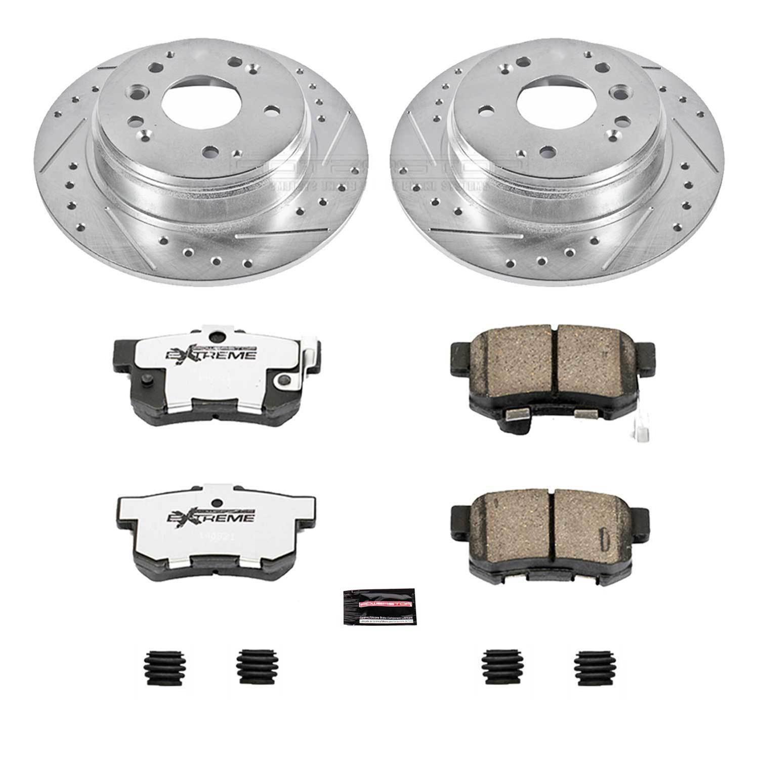 Power Stop 04-08 Acura TL Front & Rear Z26 Street Warrior Brake Kit (1x psbK5399-26, 1x psbK3029-26) thumbnail 9