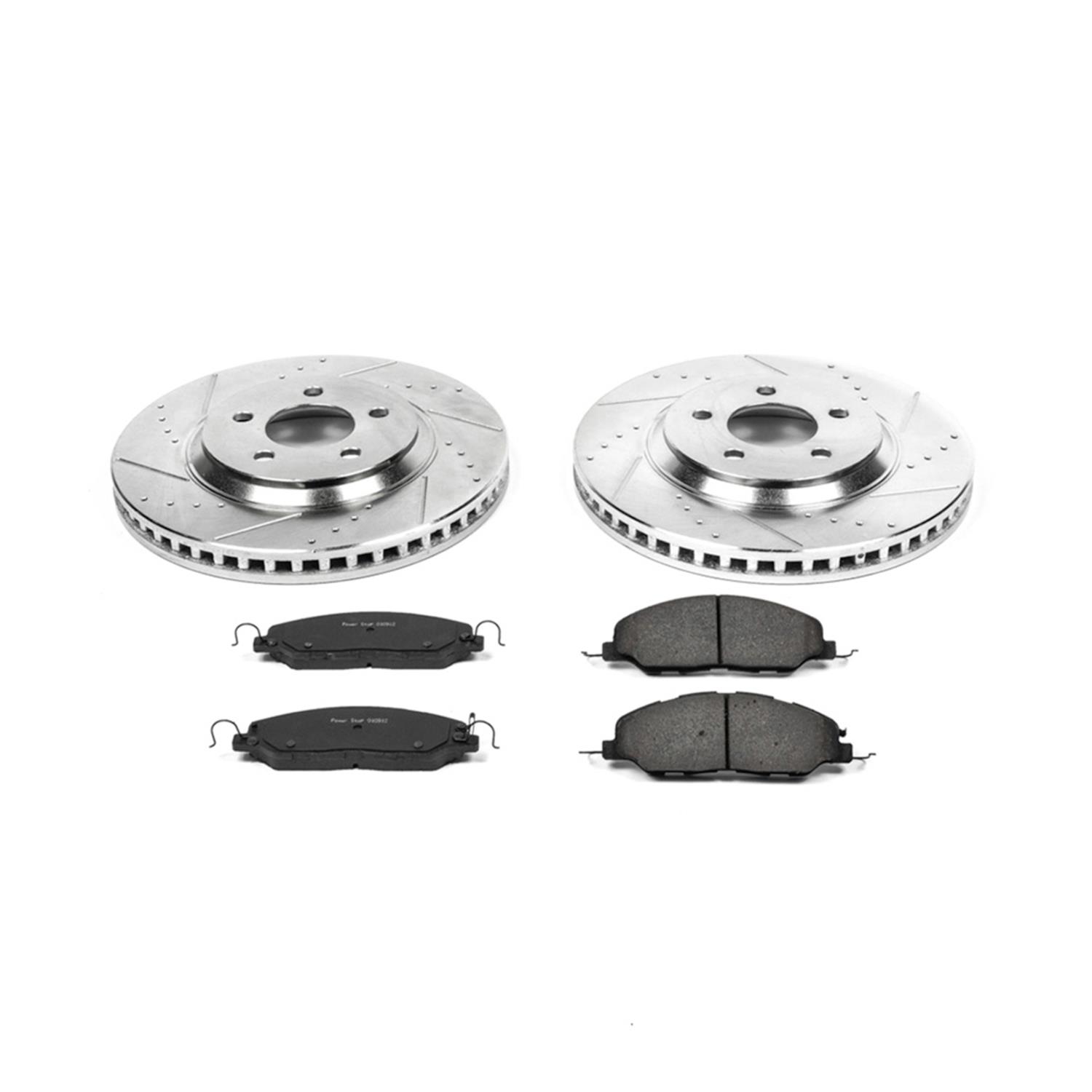 Power Stop 11-14 Ford Mustang Front & Rear Z23 Evolution Sport Brake Kit (1x psbK5407, 1x psbK4749) thumbnail 4
