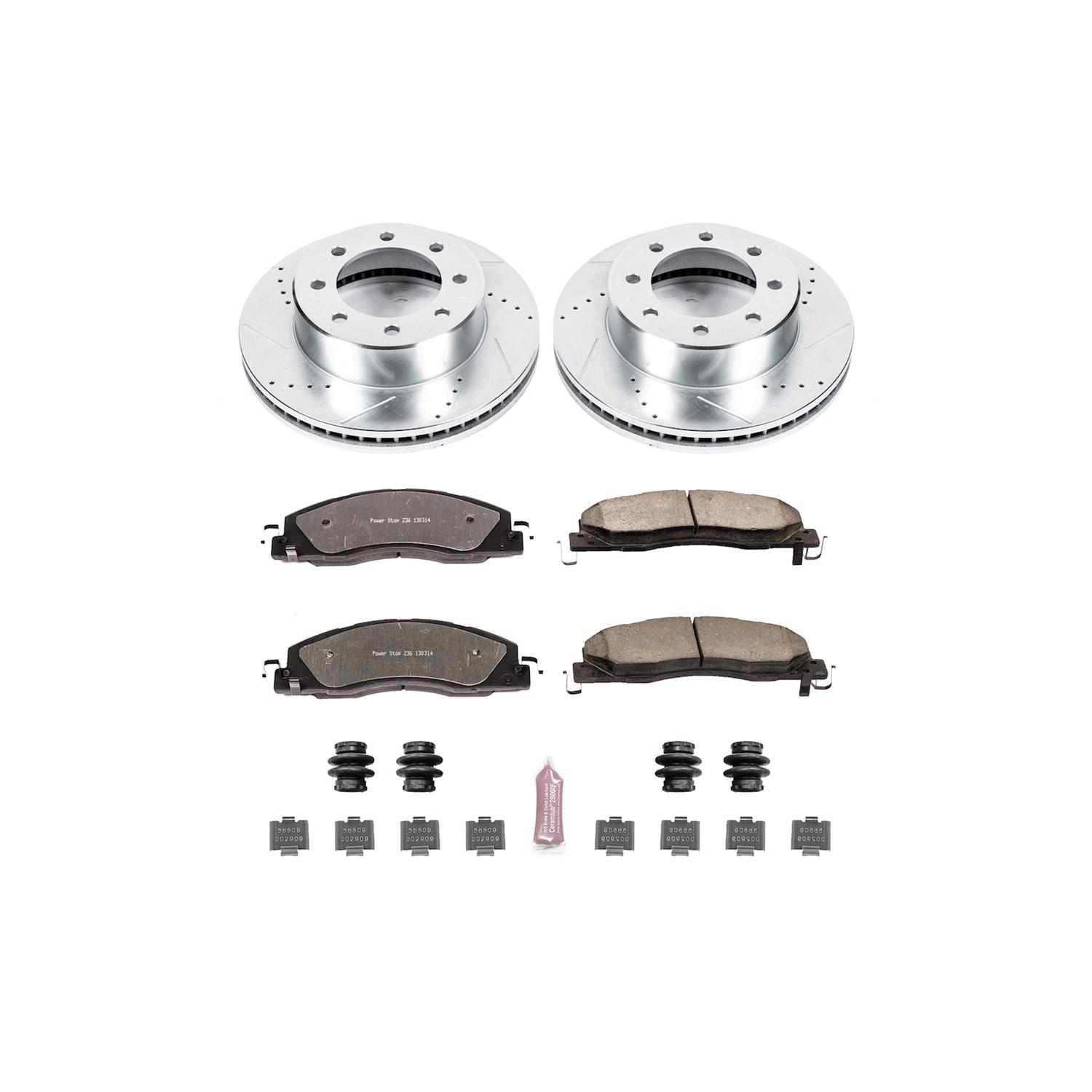 Power Stop K5411-36 Power Stop Z36 Truck and Tow Brake Upgrade Kits |  Summit Racing