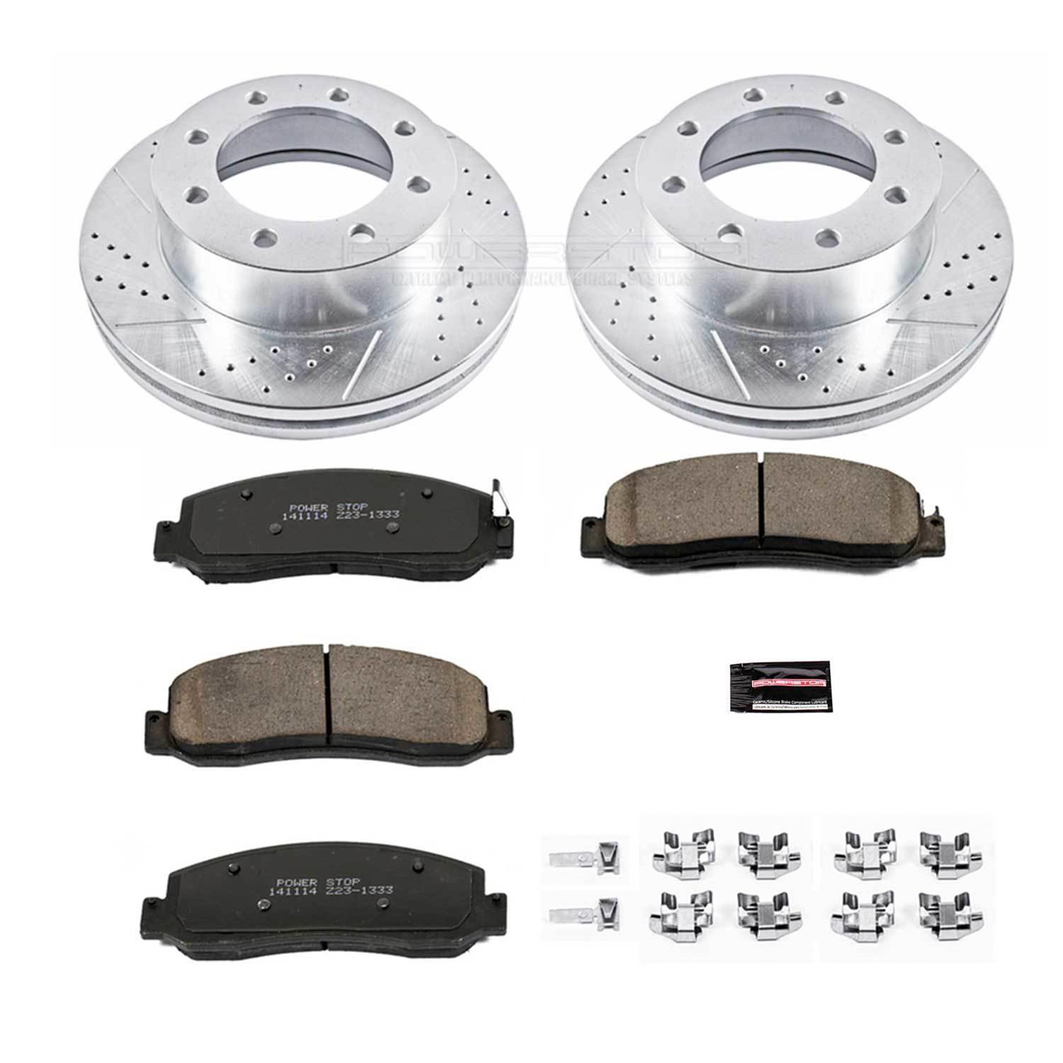 Power Stop 10-11 Ford F-350 Super Duty Front Z23 Evolution Brake Kit (1x psbZ23-1333, 1x psbAR85107XL, 1x psbAR85107XR) thumbnail 9