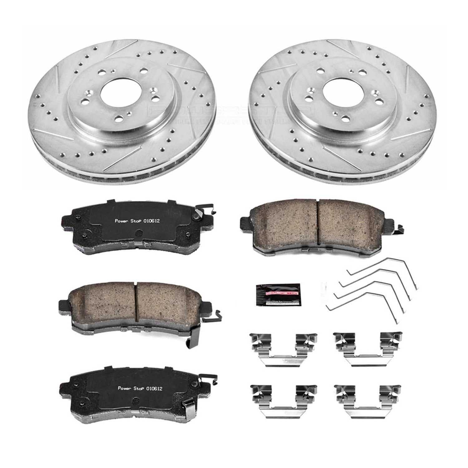 Power Stop 12-16 Honda CR-V Front & Rear Z23 Evolution Sport Brake Kit (1x psbK5432, 1x psbK206) thumbnail 3
