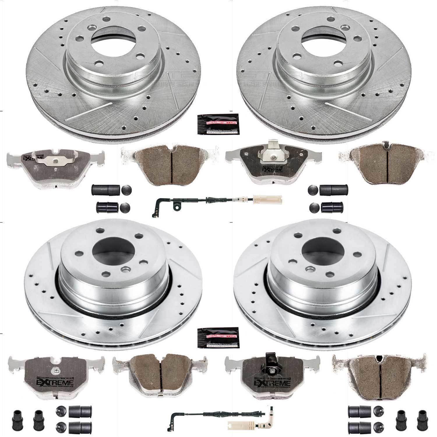 Power Stop 06-07 BMW 525xi Front & Rear Z26 Street Warrior Brake Kit (1x psbK2110-26, 1x psbK5491-26) thumbnail 3