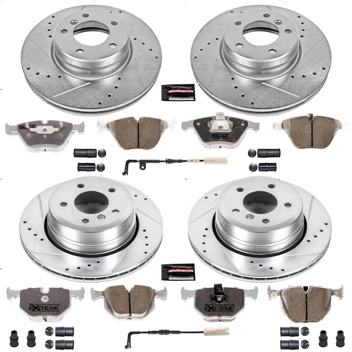 Power Stop 06-07 BMW 530xi Front & Rear Z26 Street Warrior Brake Kit (1x psbK2110-26, 1x psbK5492-26) thumbnail 3