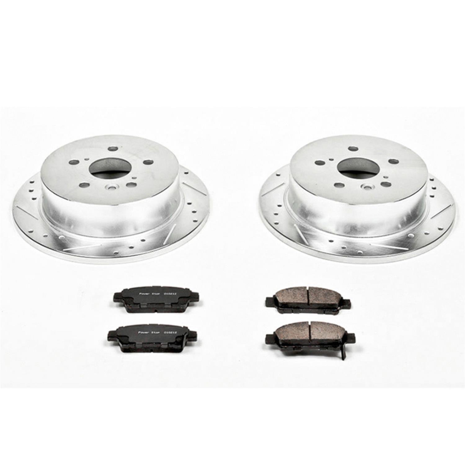 Power Stop 04-10 Toyota Sienna Rear Z23 Evolution Sport Brake Kit w/Calipers (1x psbS2872, 1x psbK5498) thumbnail 5