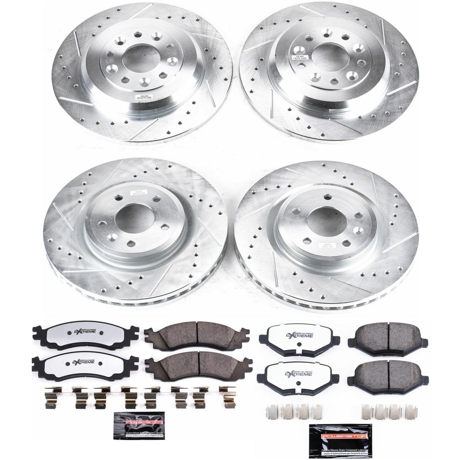 Power Stop 2010 Ford Taurus Front & Rear Z36 Truck & Tow Brake Kit (1x psbK5507-36, 1x psbK4744-36) thumbnail 2
